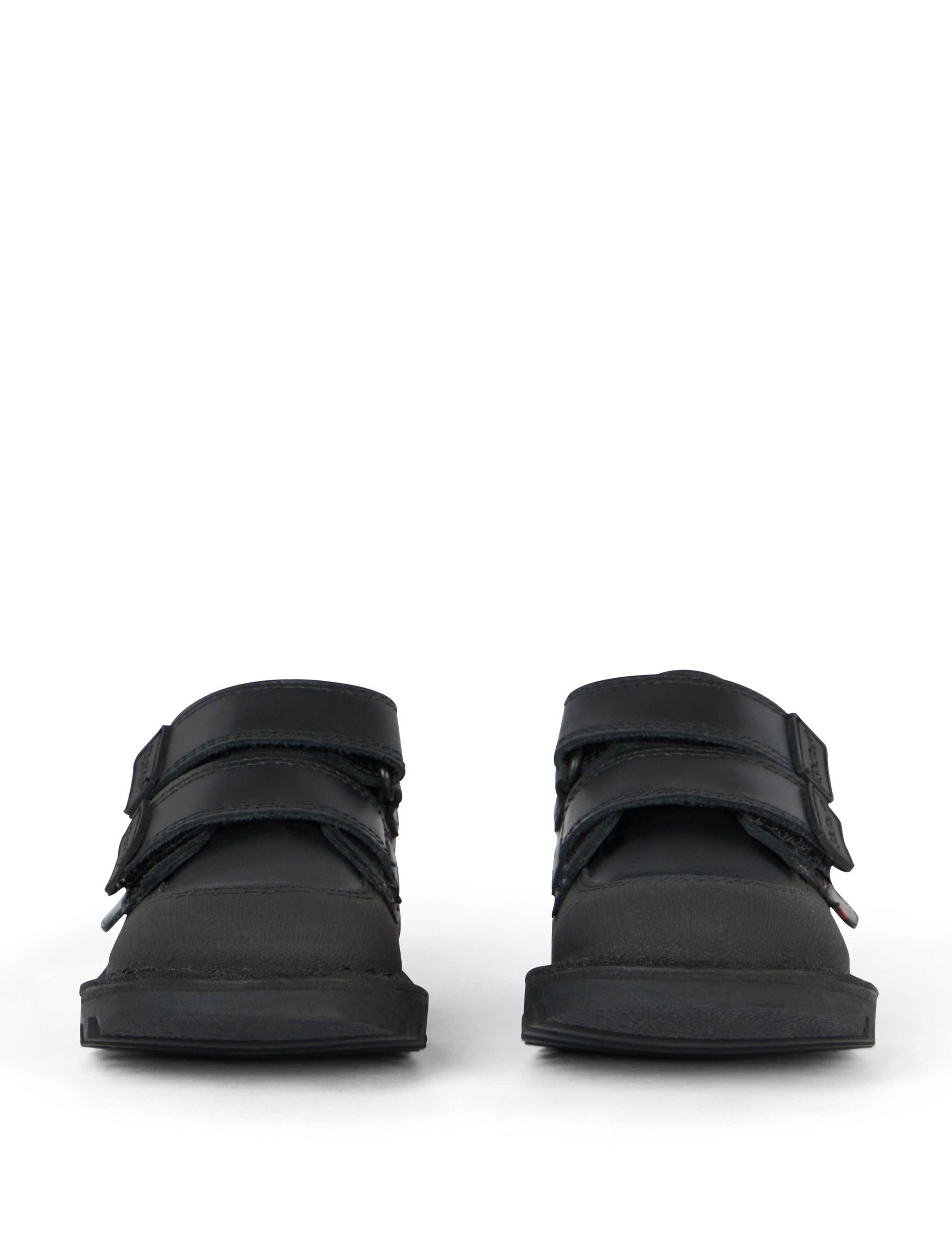Kids' Leather Riptape School Shoes (7 Small - 12 Small) 3 of 6