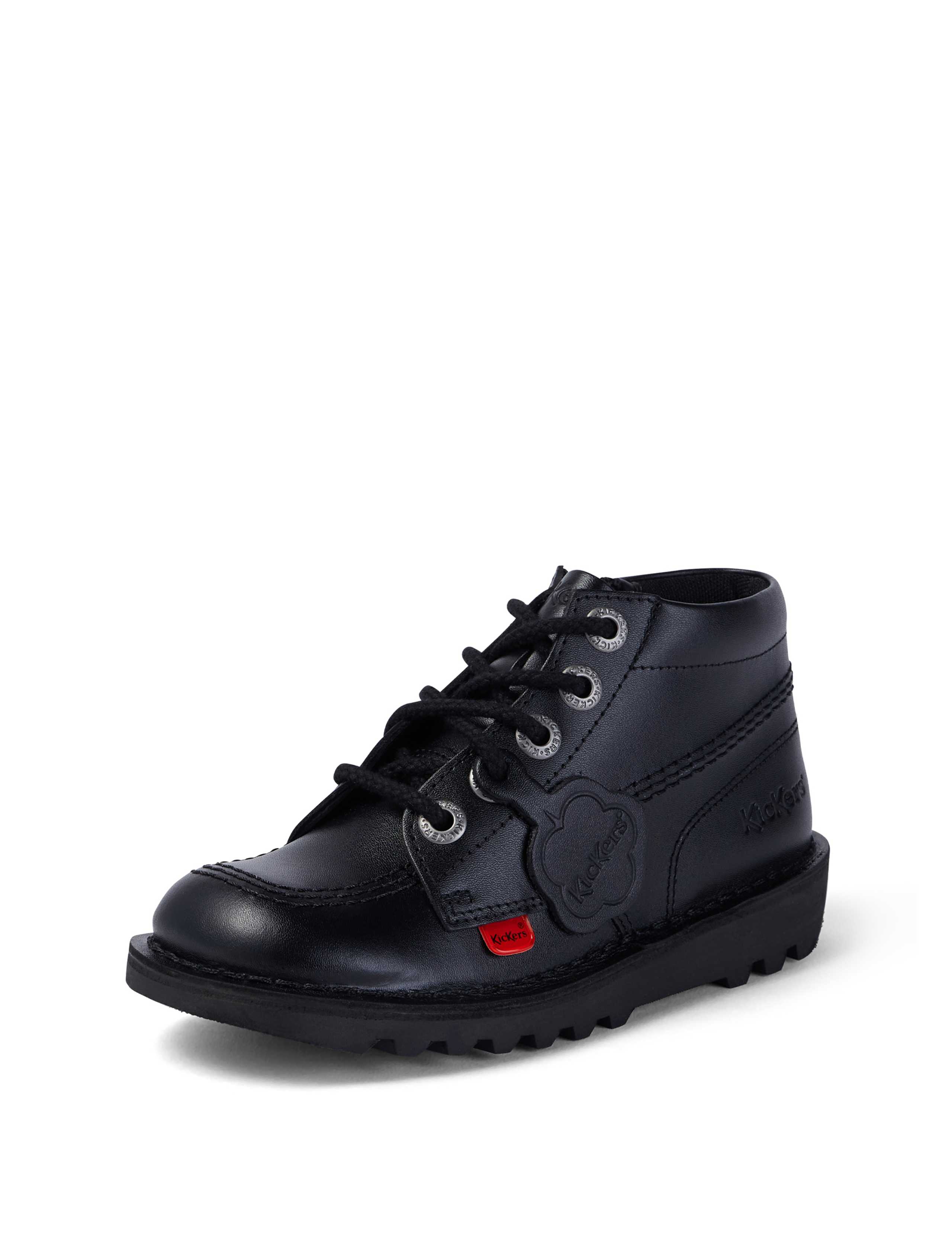 Kids' Leather Zip School Ankle Boots (12½ Small - 2½ Large) 6 of 6
