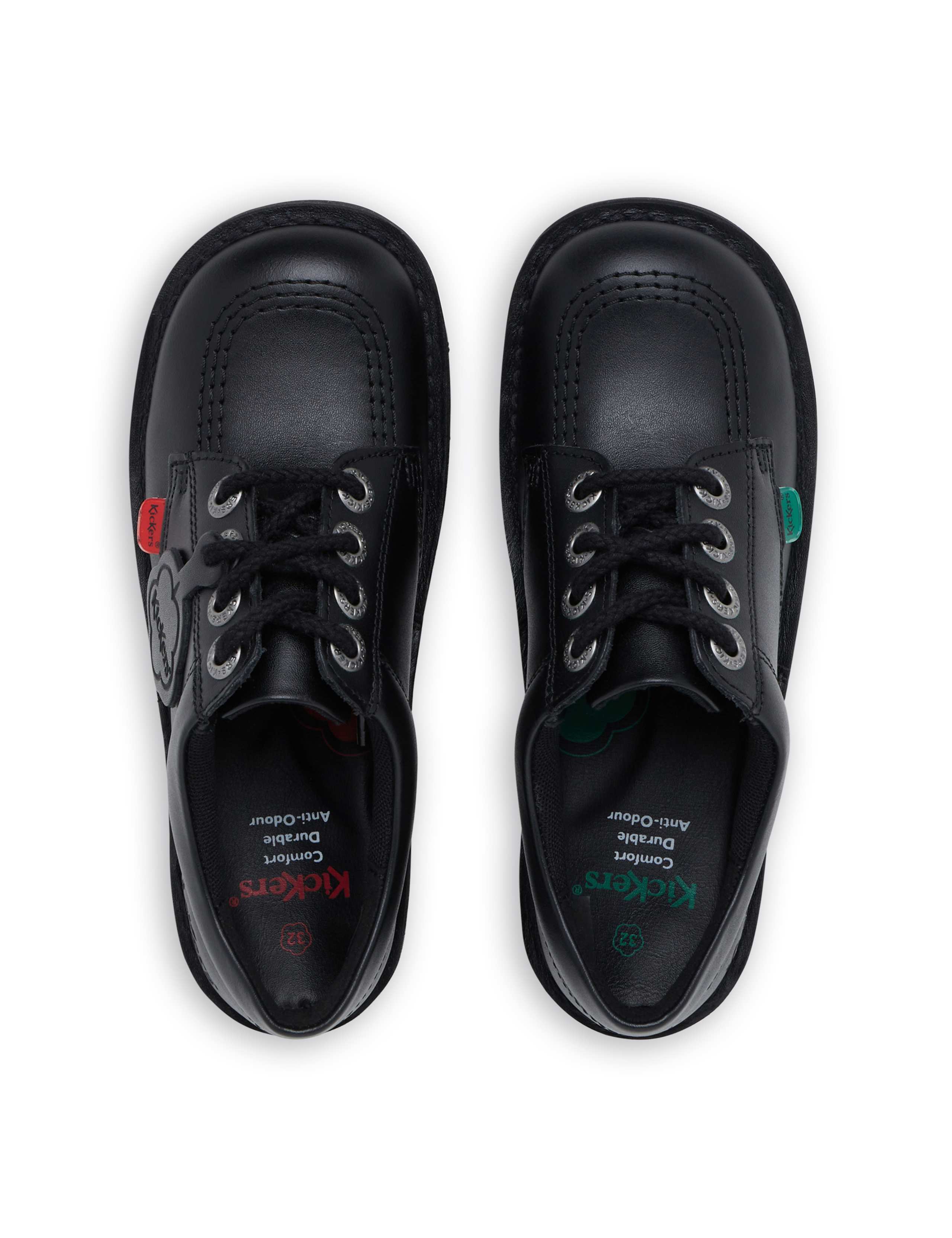 Kids' Leather School Shoes (12.5 Small - 2.5 Large) 4 of 6