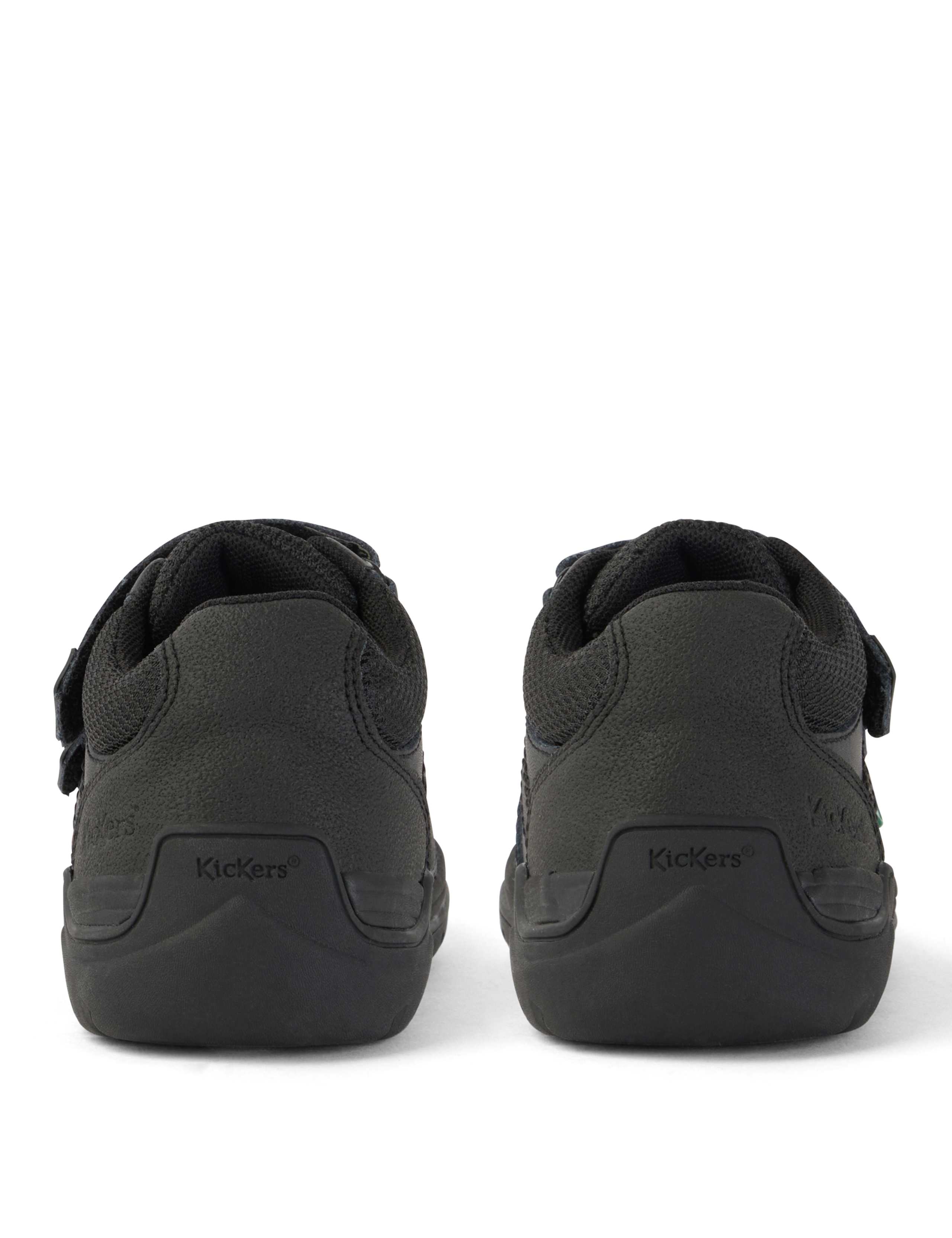 Kids' Leather Riptape School Shoes 4 of 6