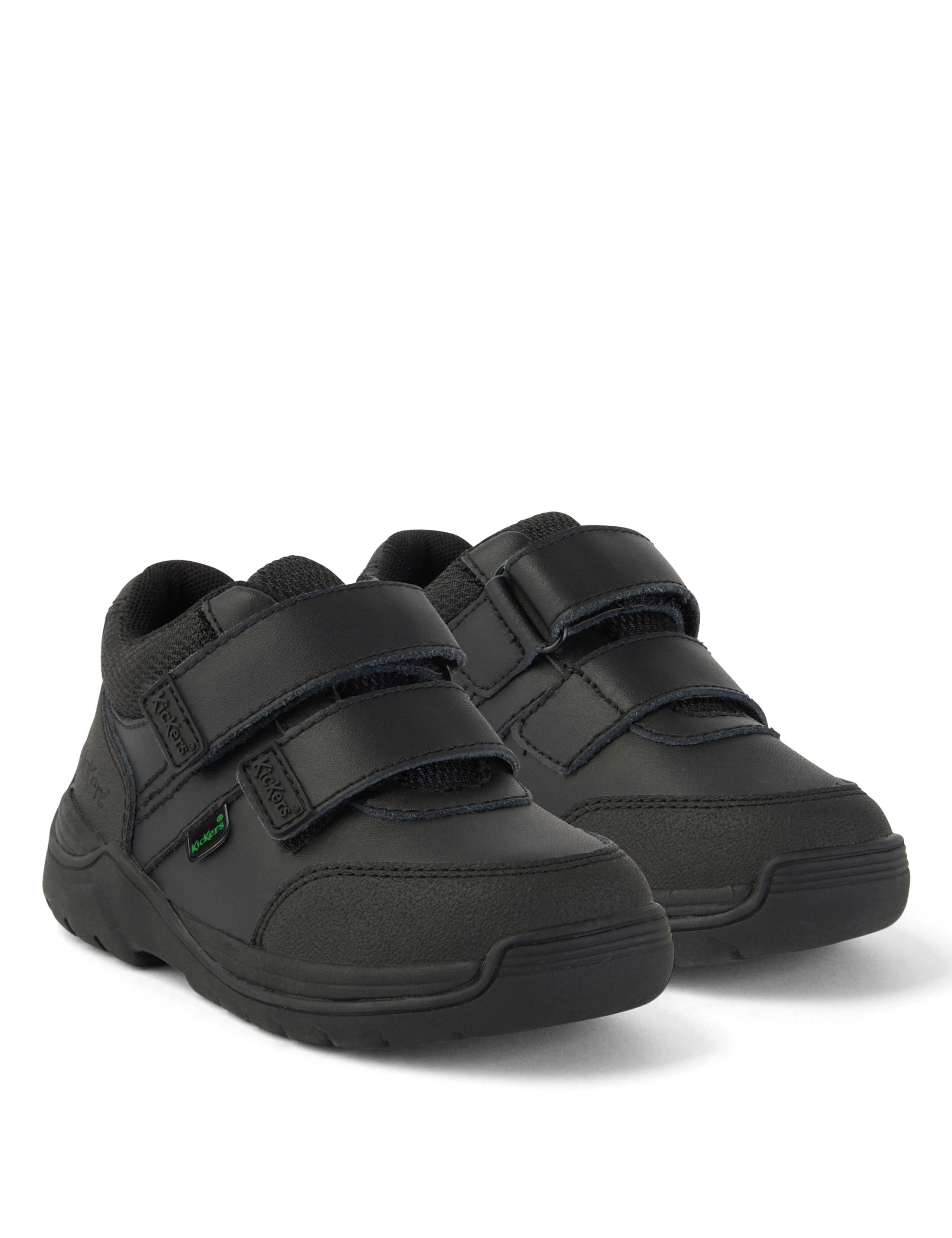 Kids' Leather Riptape School Shoes 2 of 6