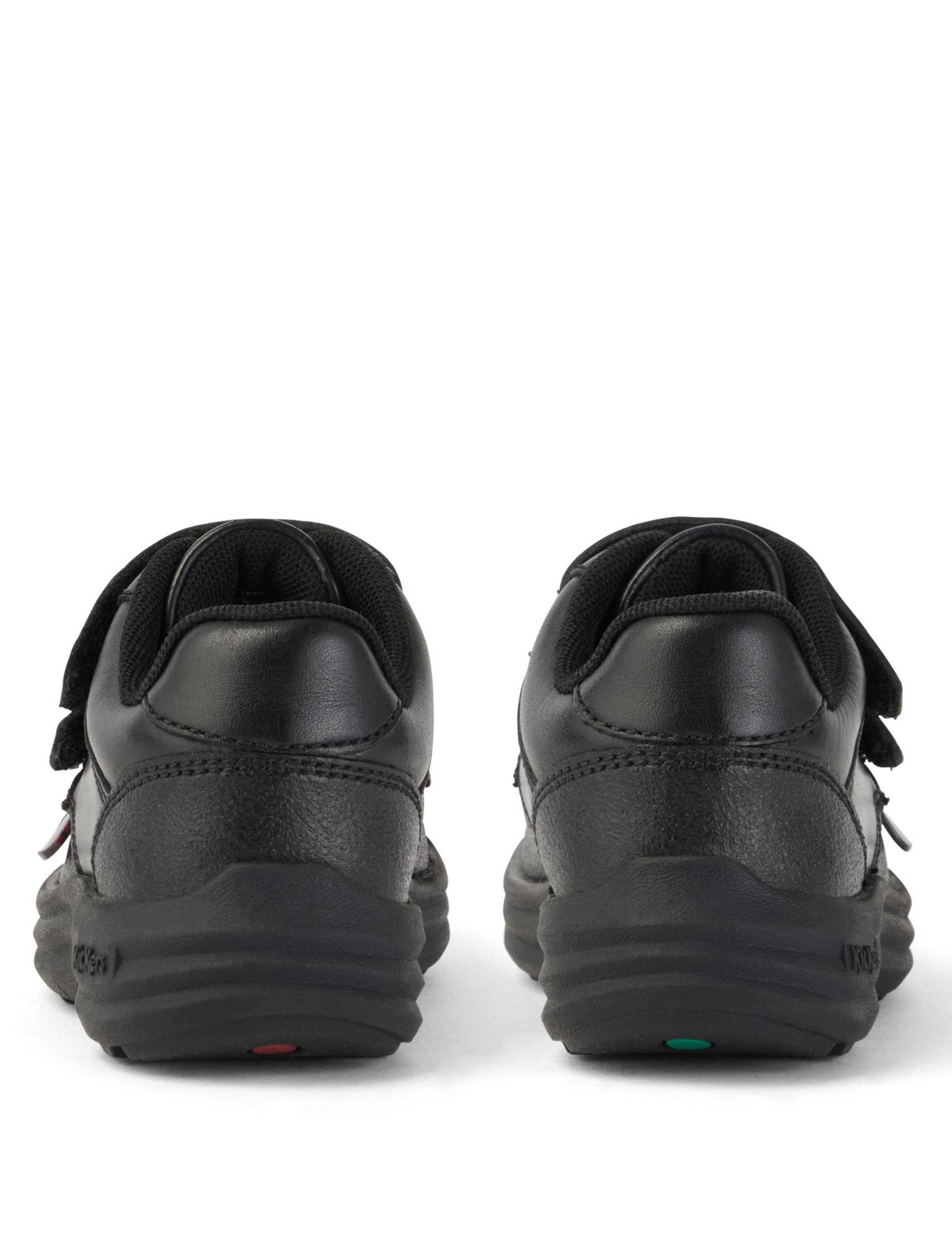 Kids' Leather Riptape School Shoes (7 Small - 12 Small) 4 of 5