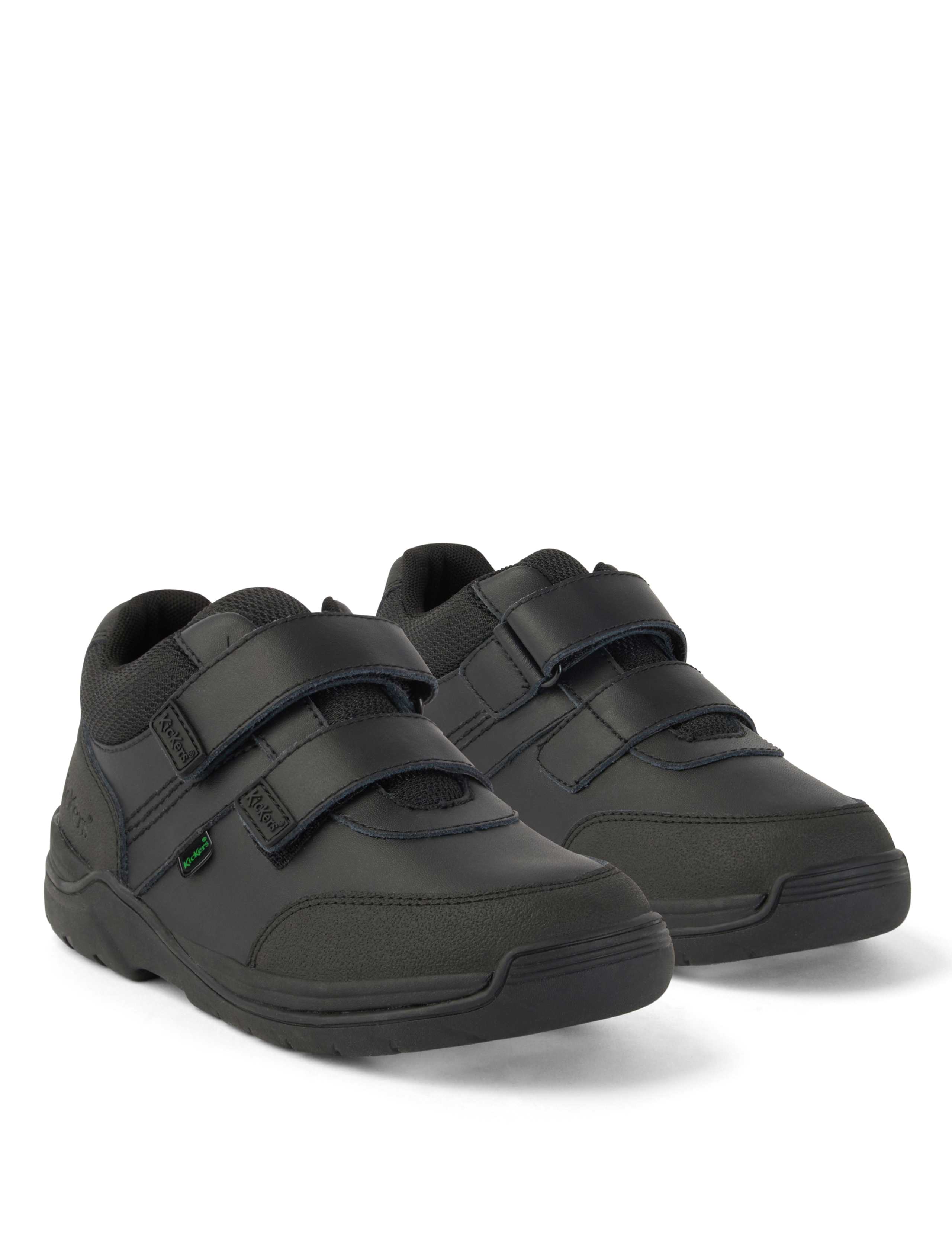 Kids' Leather Riptape School Shoes 2 of 6