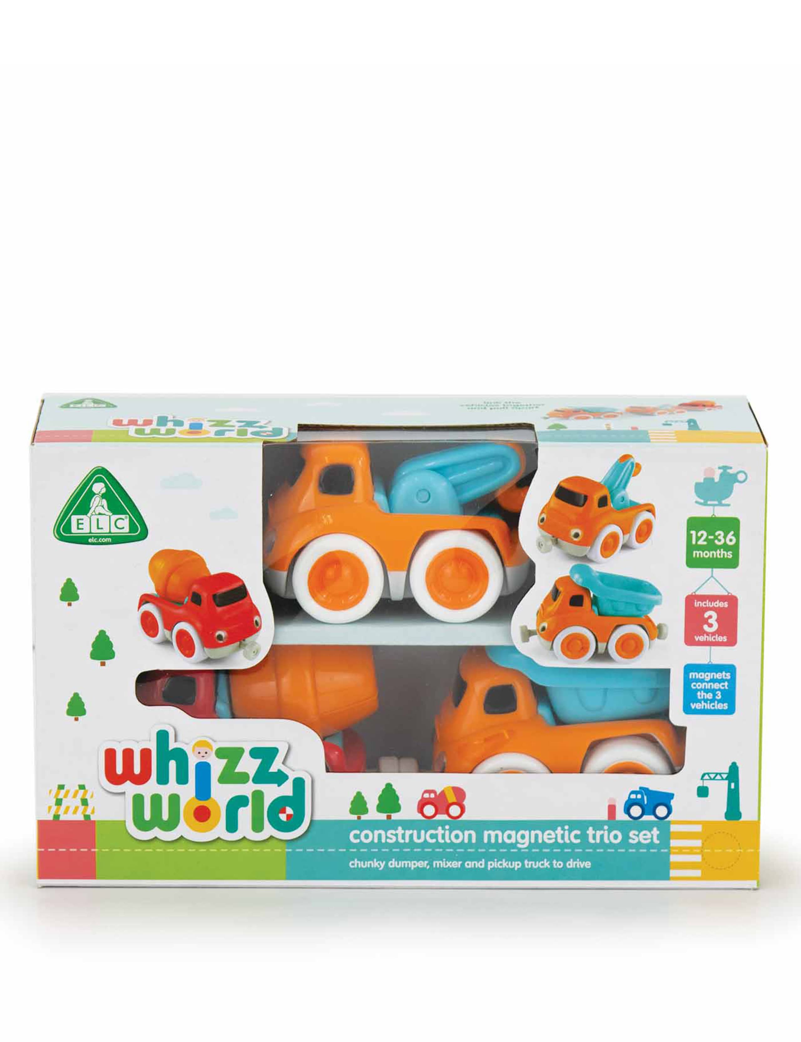 Whizz World Construction Vehicle Trio Set (1-3 Yrs) 1 of 2