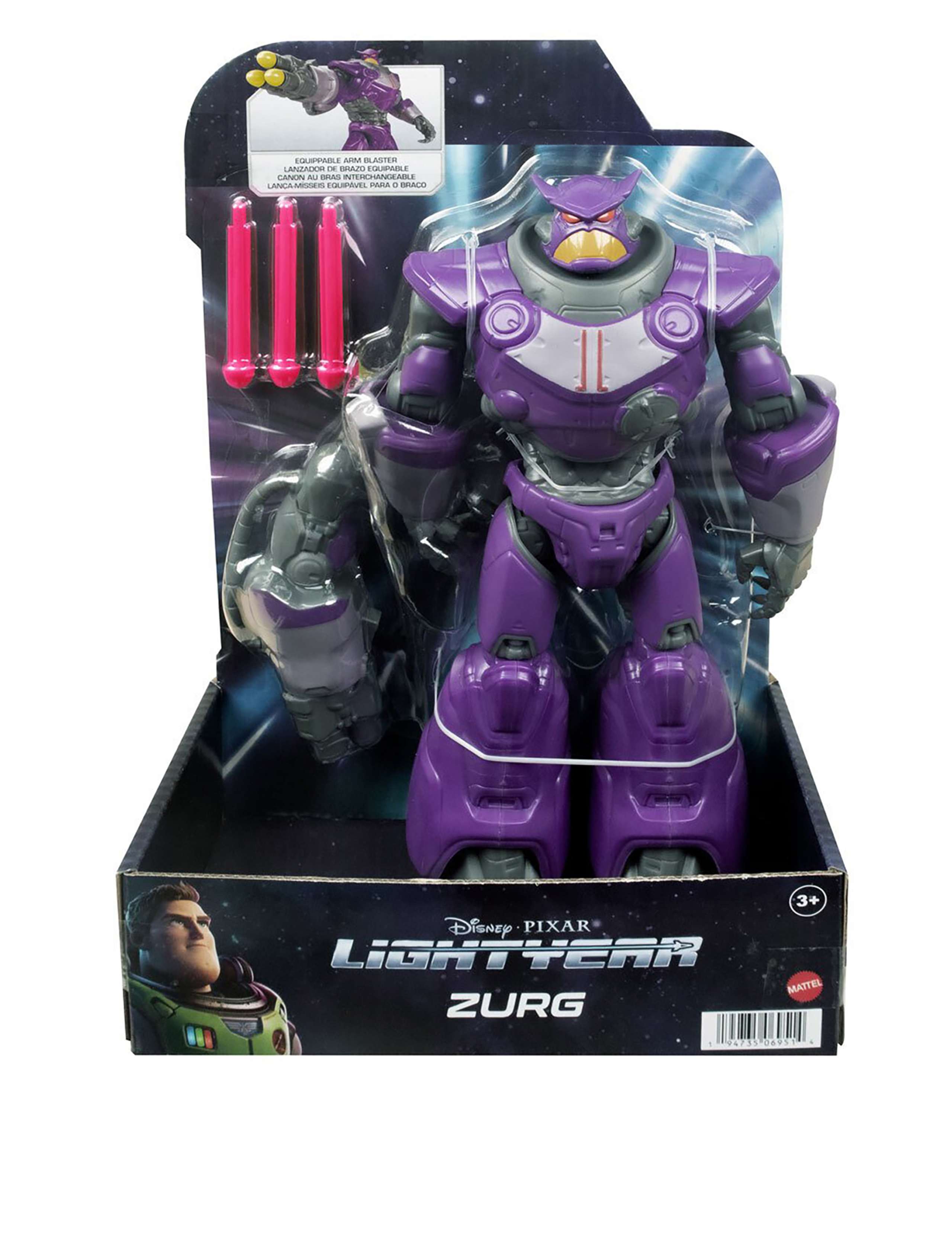 Disney Pixar Lightyear 25cm Zurg Action Figure (3+ Yrs) 1 of 4