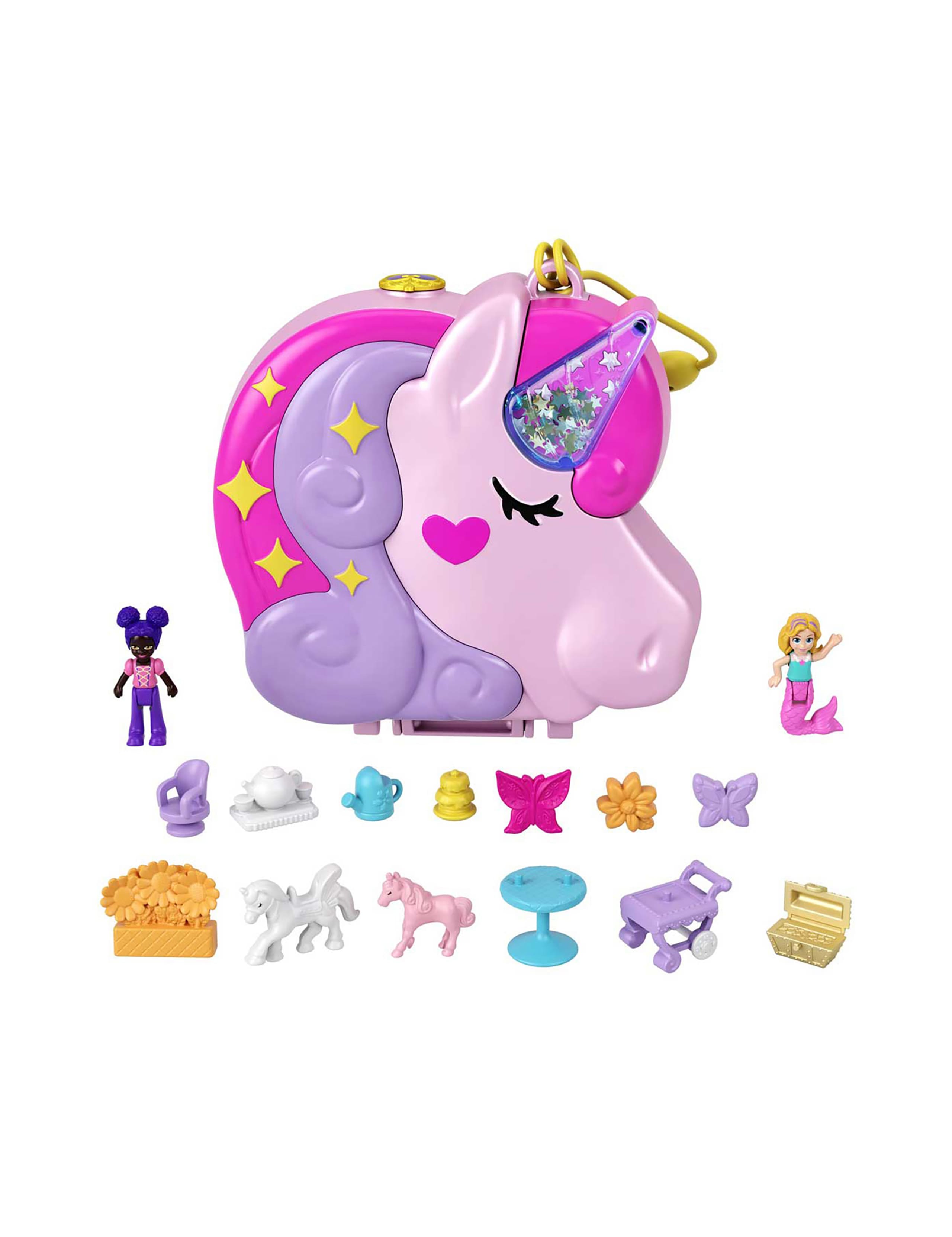 Polly Pocket Unicorn Forest Set (4-7 Yrs) 1 of 2