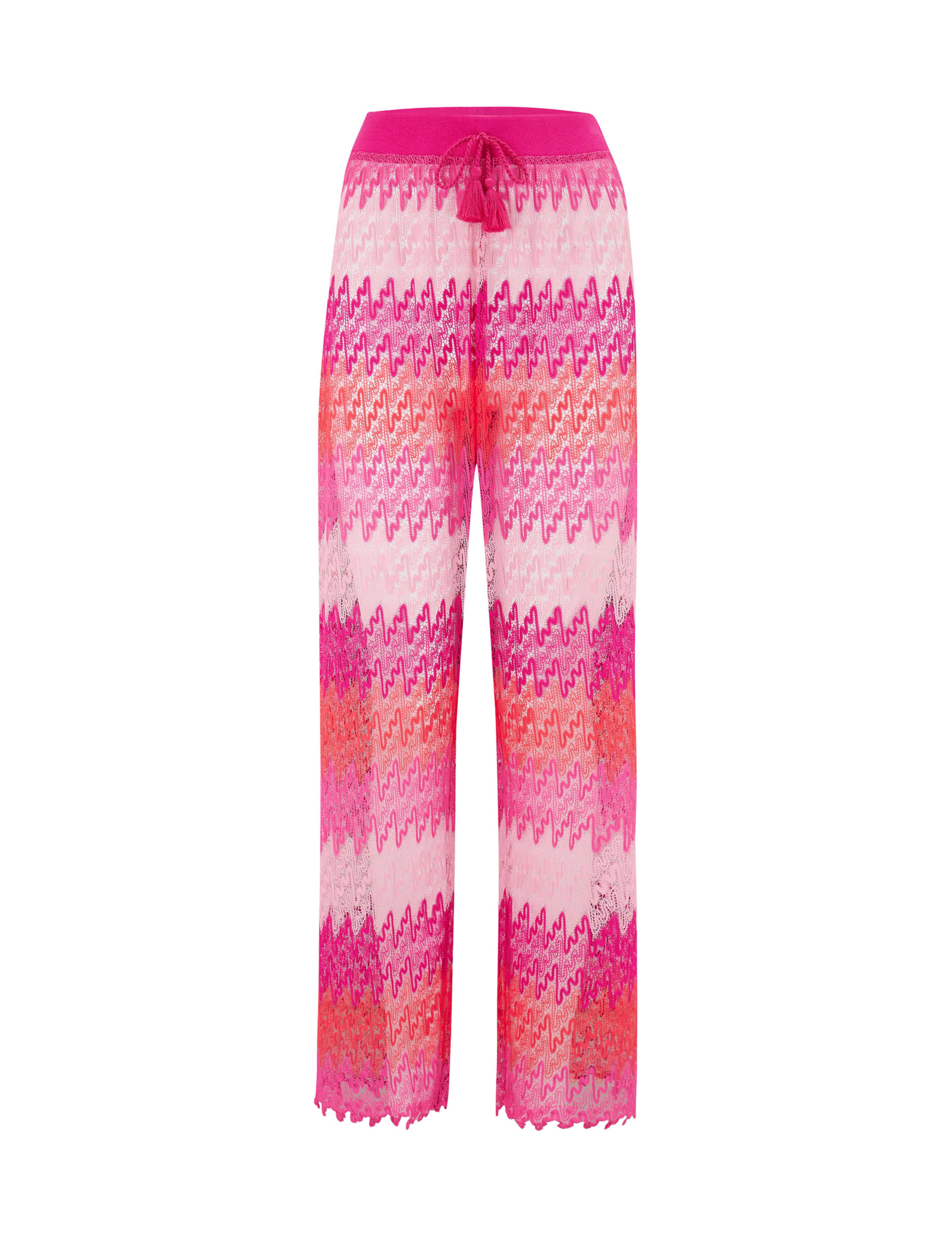 Colour Block Elasticated Waist Beach Trousers 2 of 5