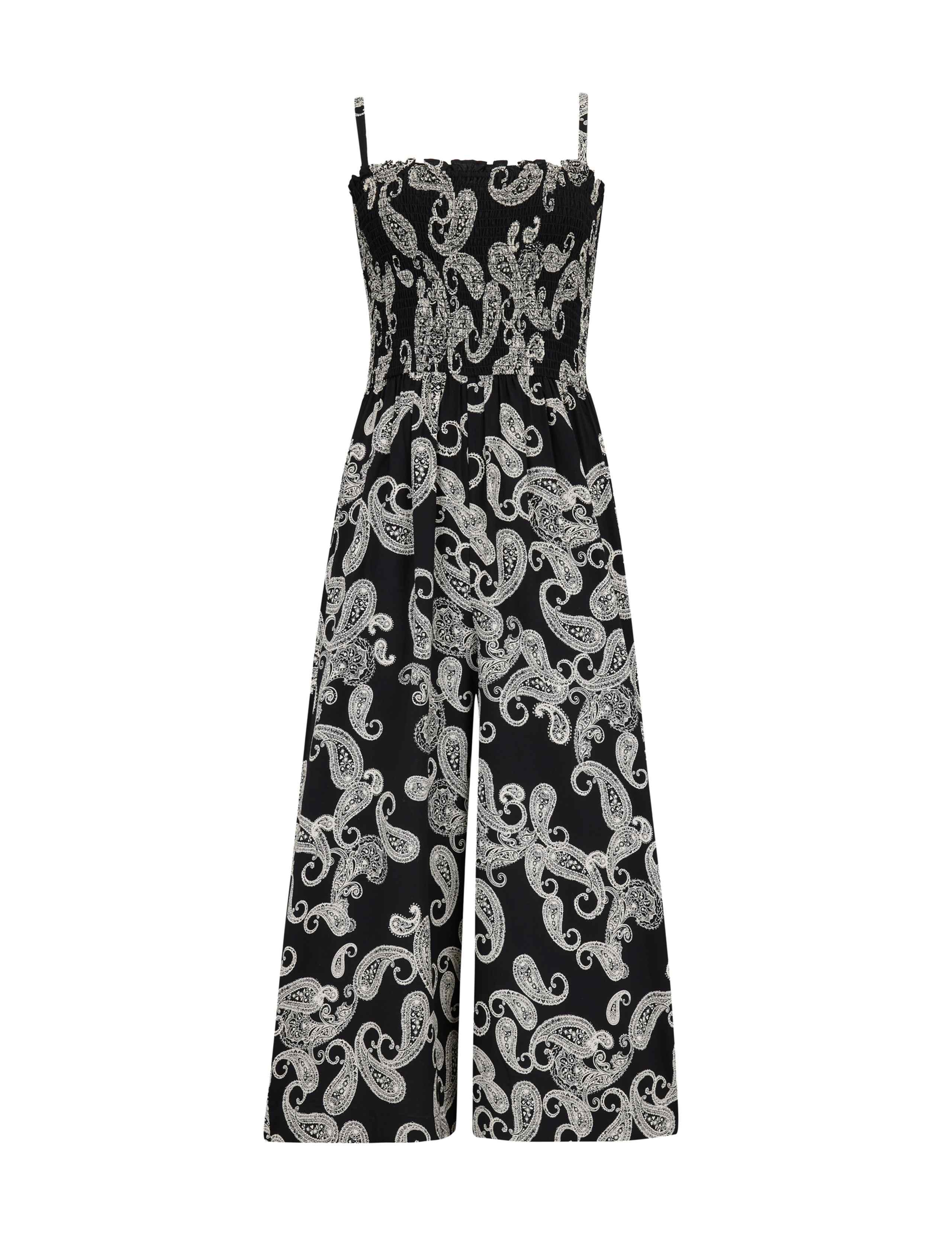 Printed Cropped Wide Leg Jumpsuit 2 of 5