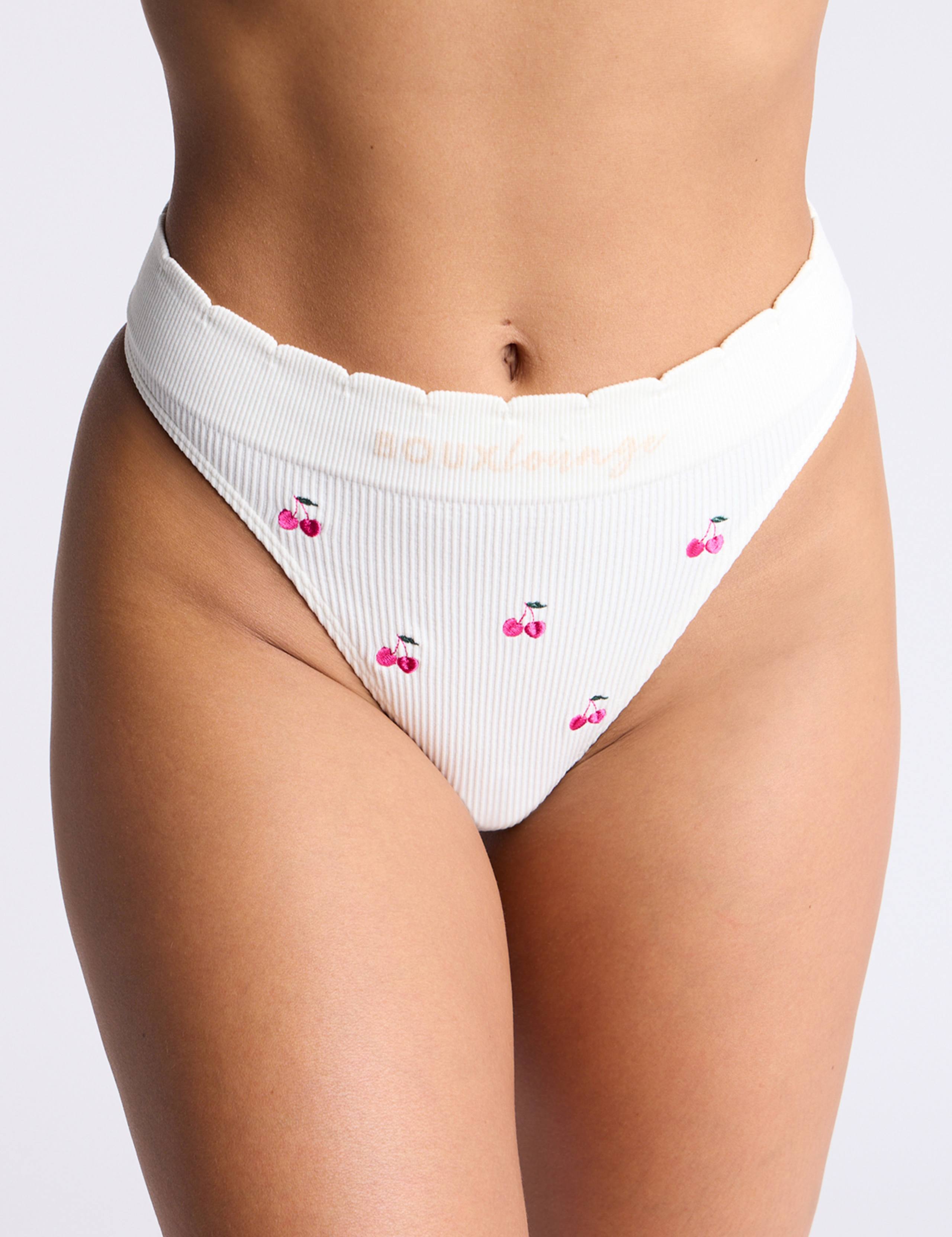 Cherry Embroidered Thong 5 of 5