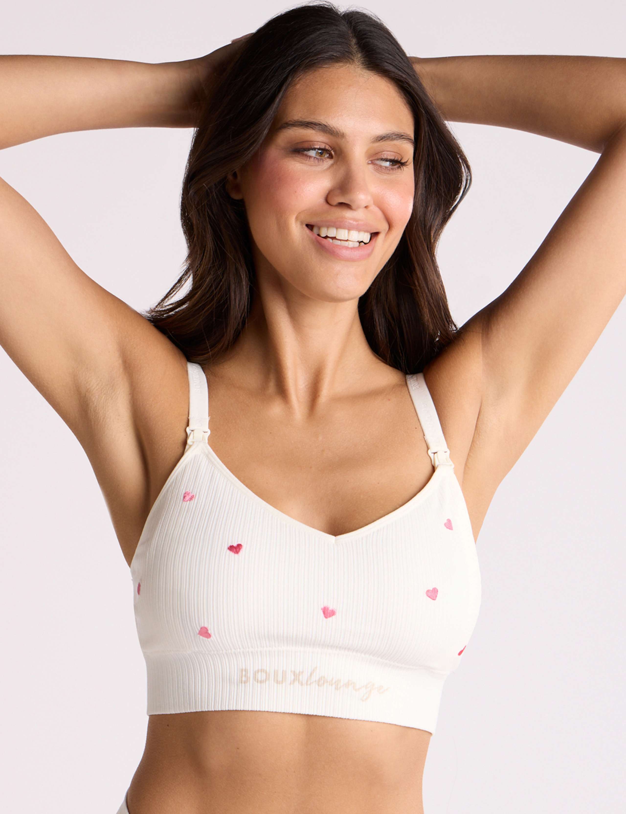 Embroidered Maternity Nursing Bralette 1 of 7
