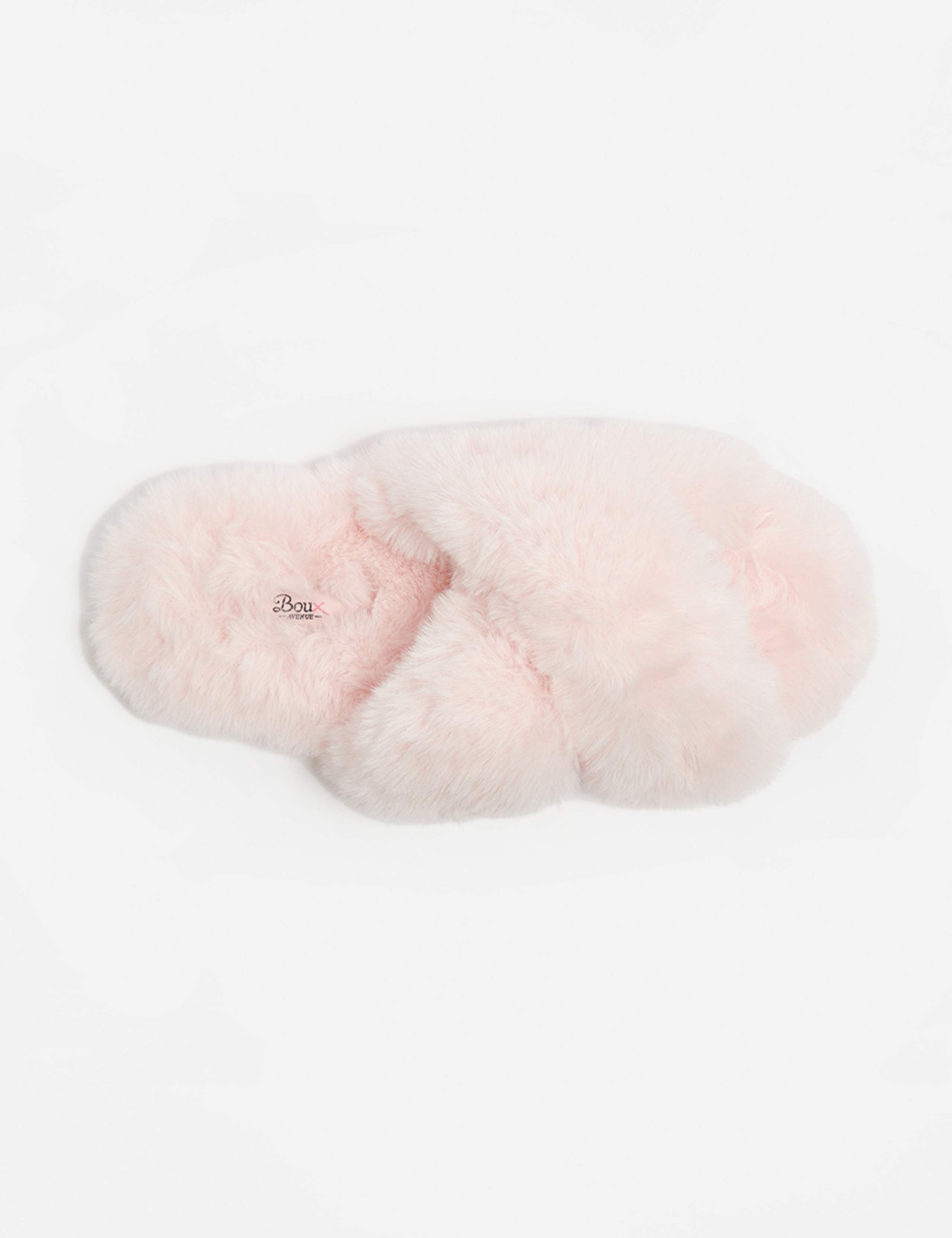 Faux Fur Crossover Slider Slippers 4 of 5