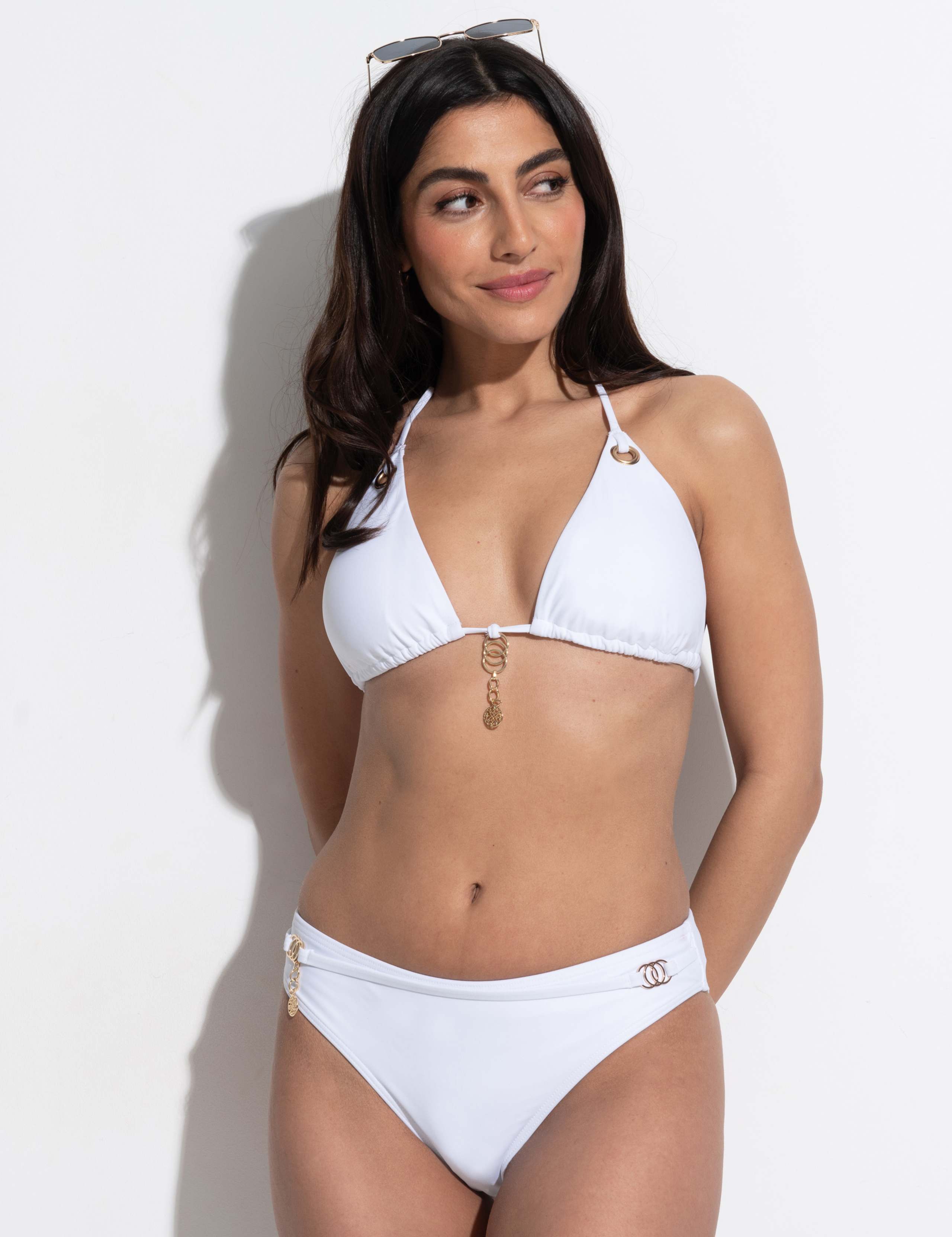 St Barts Ring Detail High Leg Bikini Bottoms 6 of 7