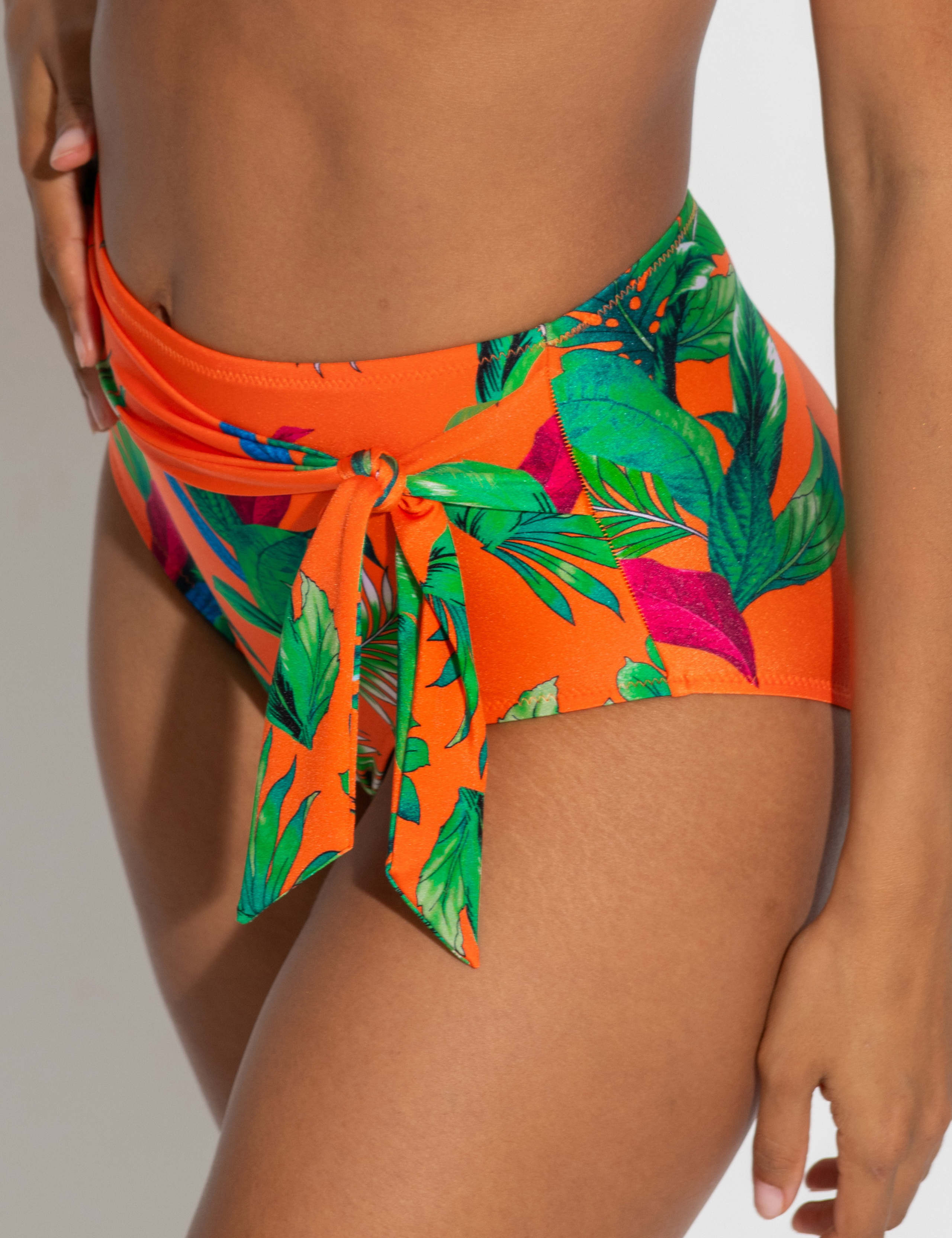 Paradiso Floral High Waisted Bikini Bottoms 1 of 5