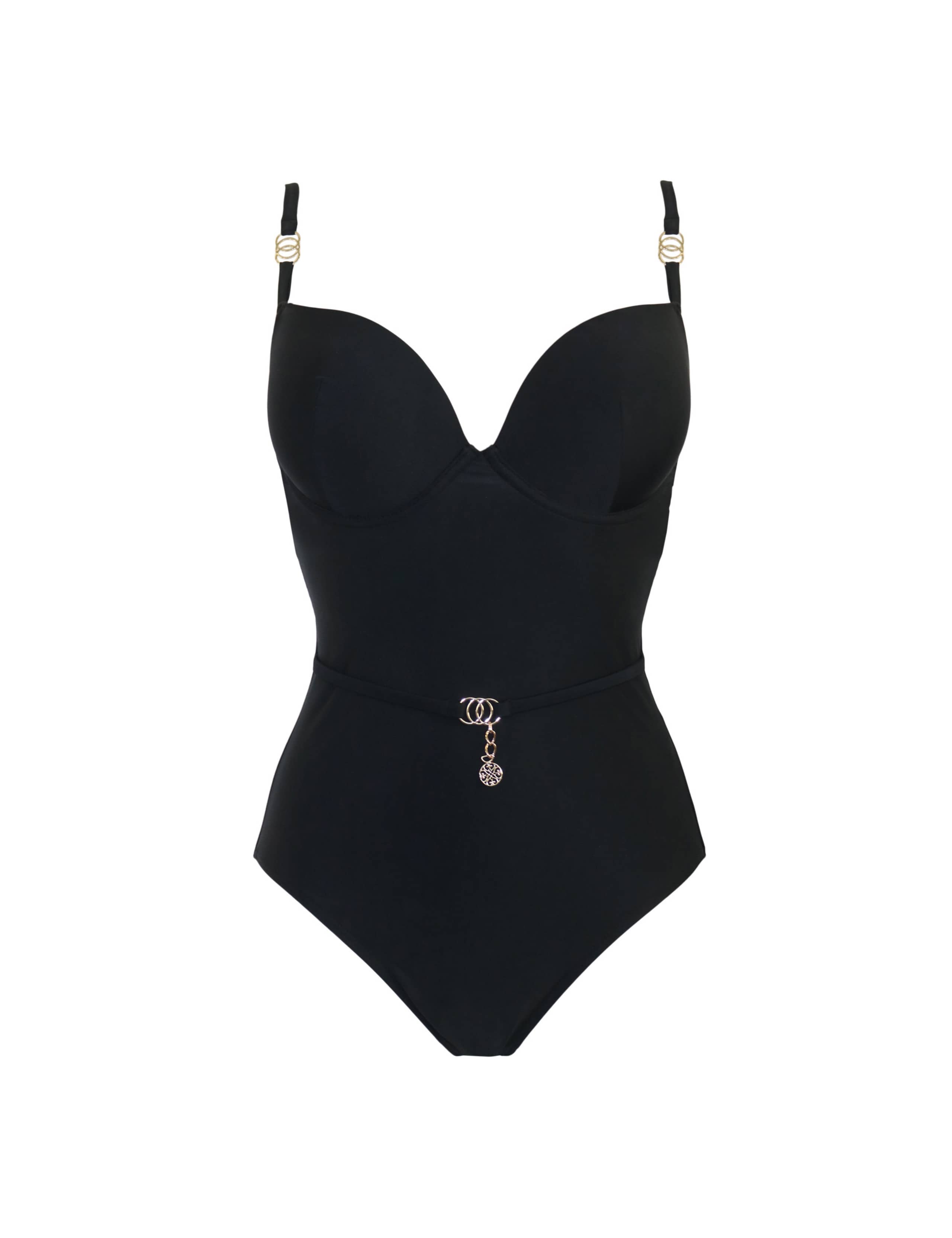 St Barts Wired Padded Plunge Swimsuit 2 of 6