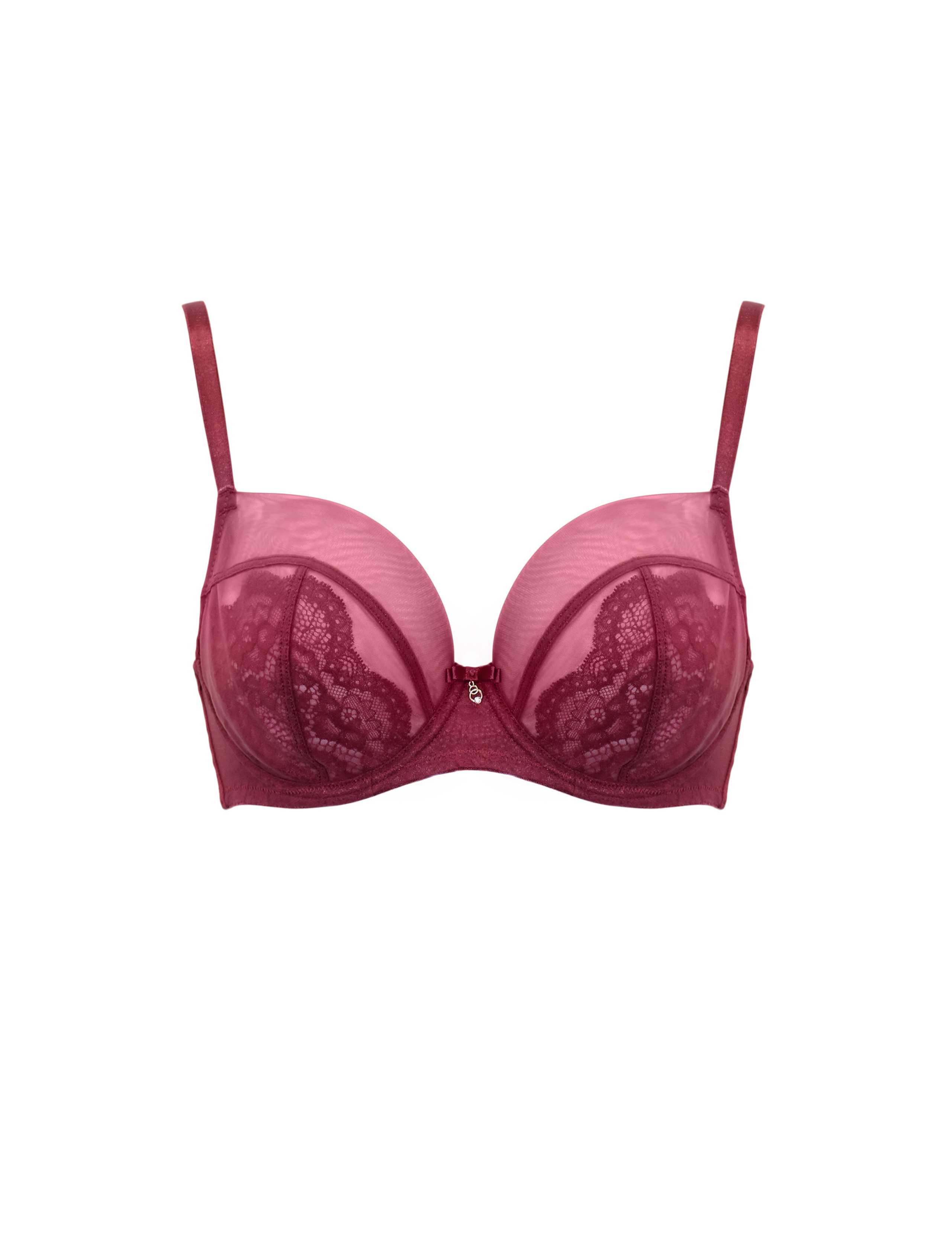 Milan Lace & Mesh Wired Full Cup Bra (D-H) 2 of 9