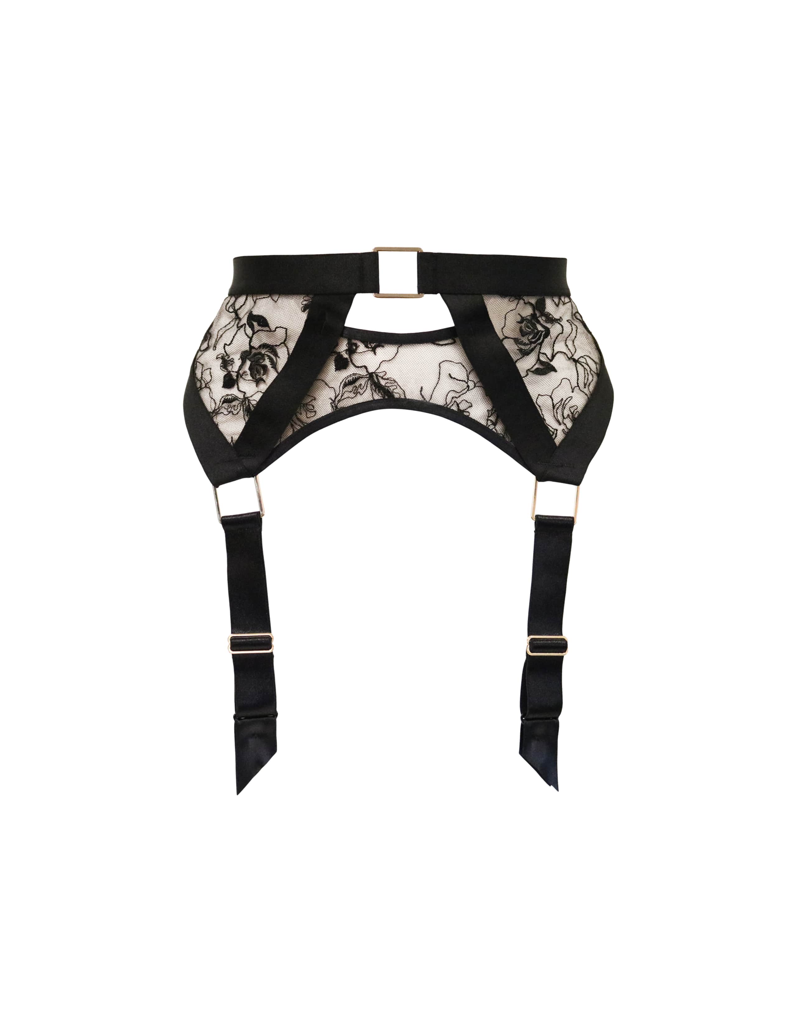 India Embroidered Mesh Suspender 2 of 5