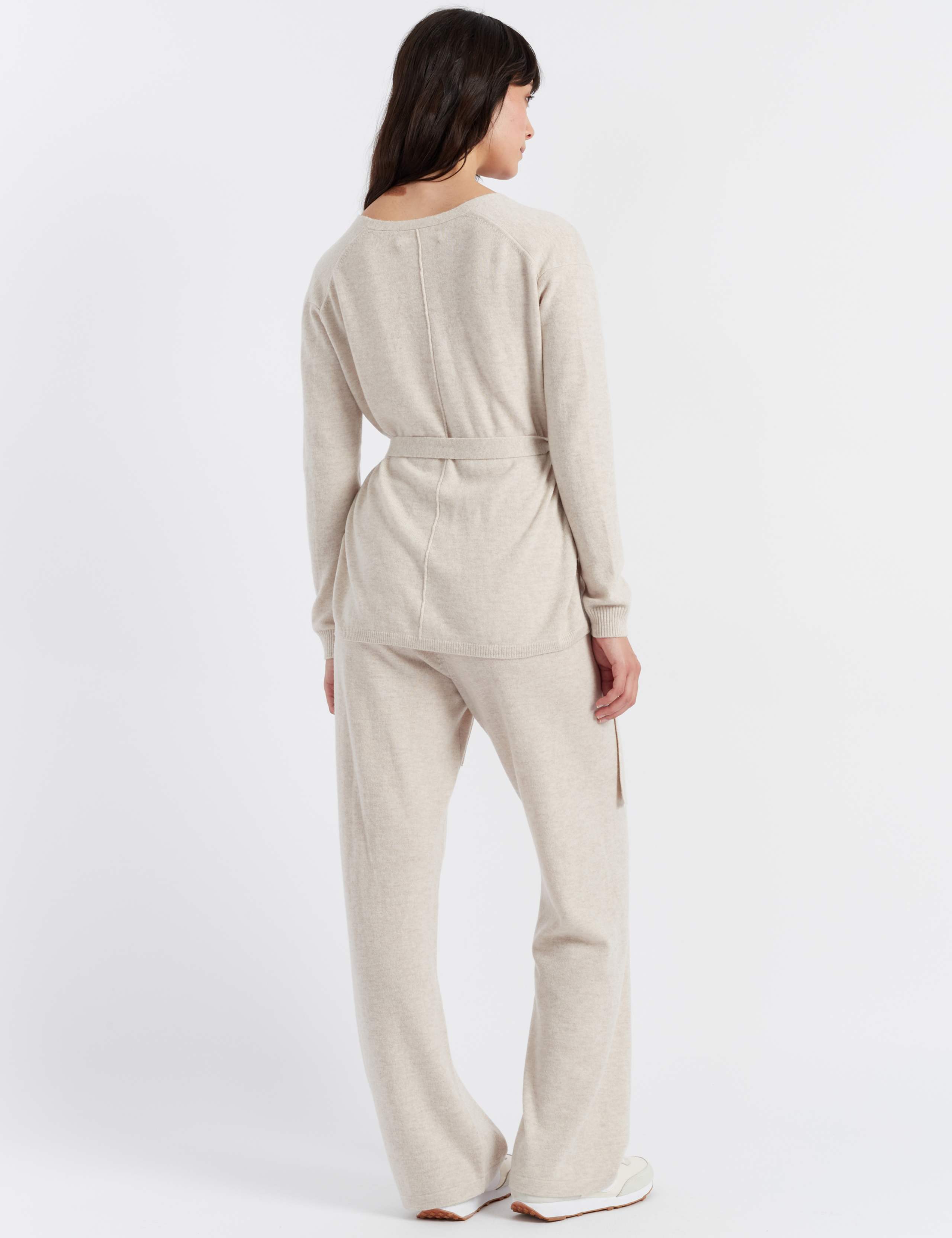Wool Rich Wrap Cardigan with Cashmere 3 of 3