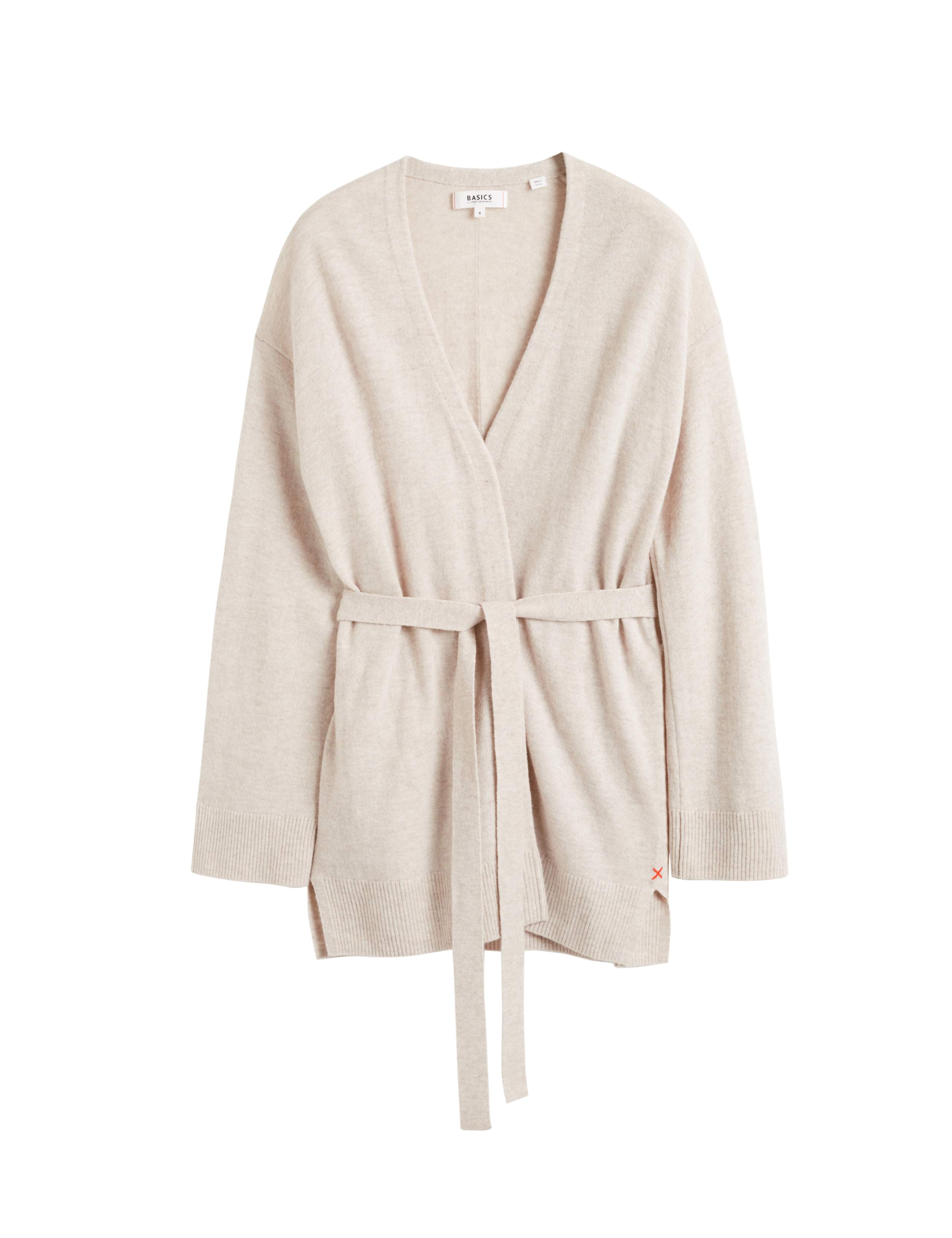 Wool Rich Wrap Cardigan with Cashmere 2 of 3
