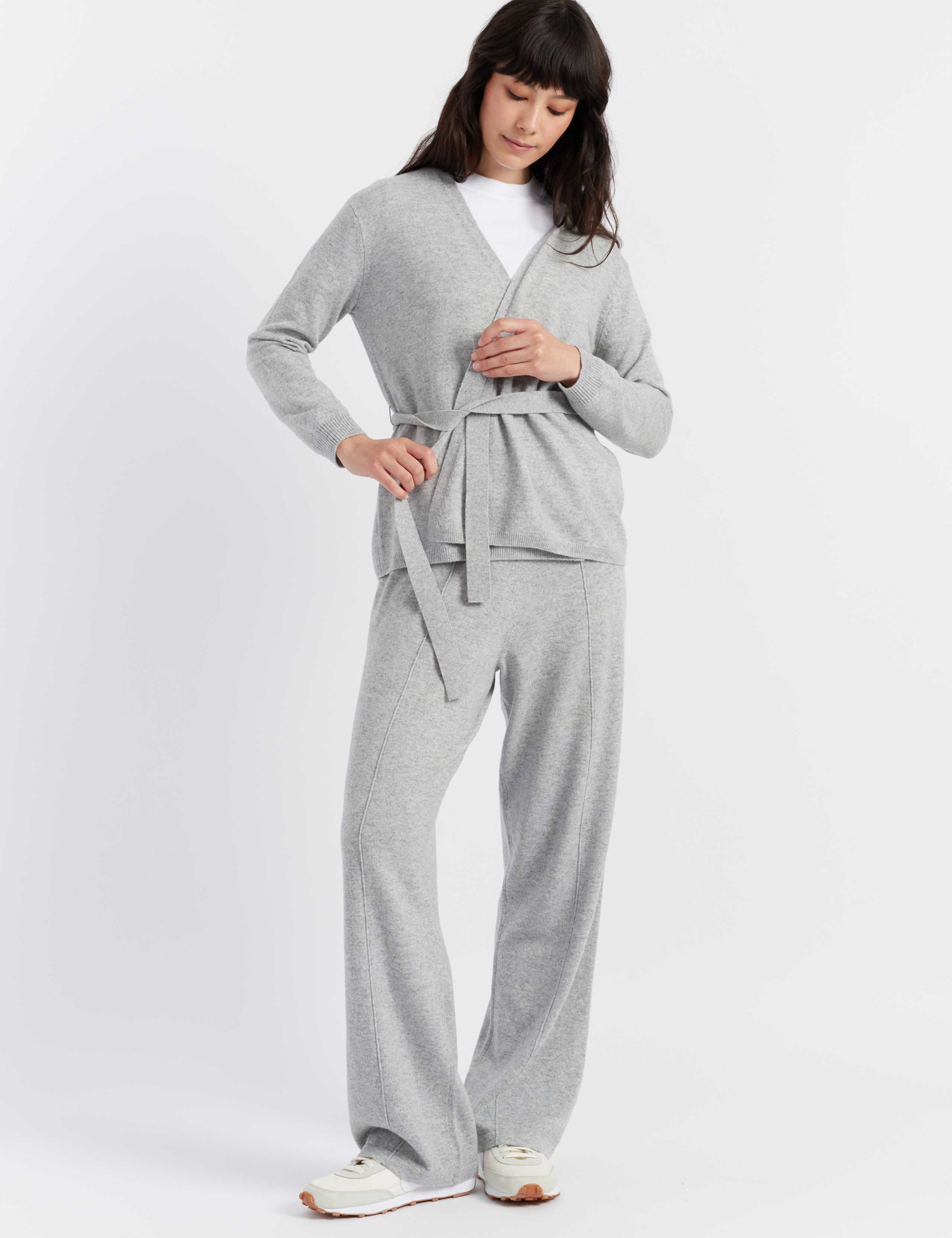 Wool Rich Wrap Cardigan with Cashmere 4 of 6