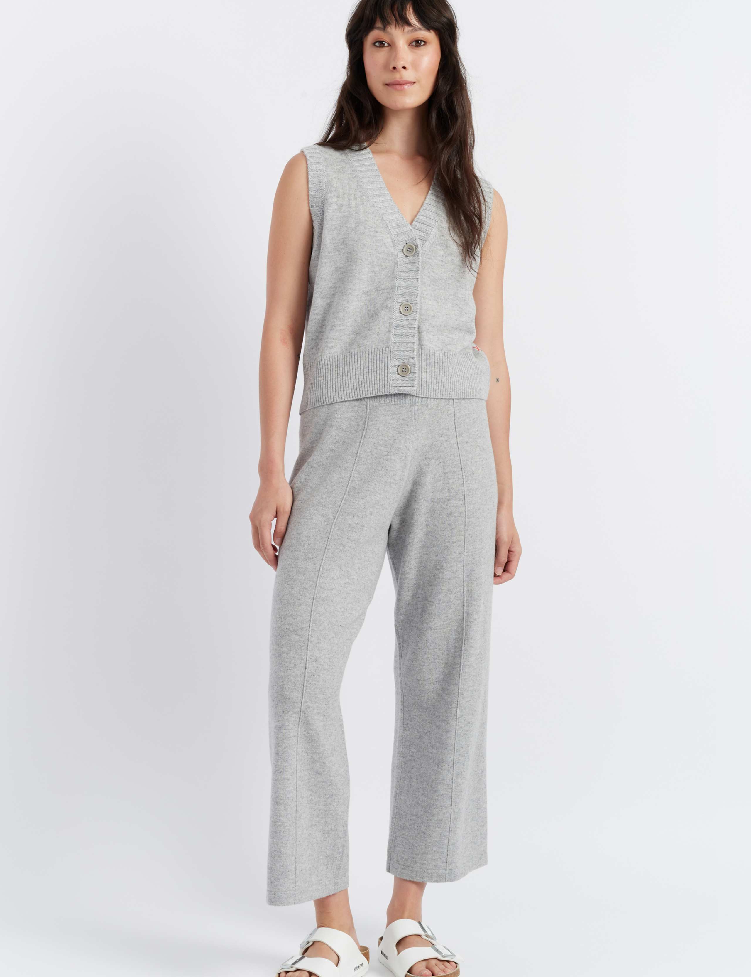 Wool Rich Knitted Waistcoat with Cashmere 1 of 3