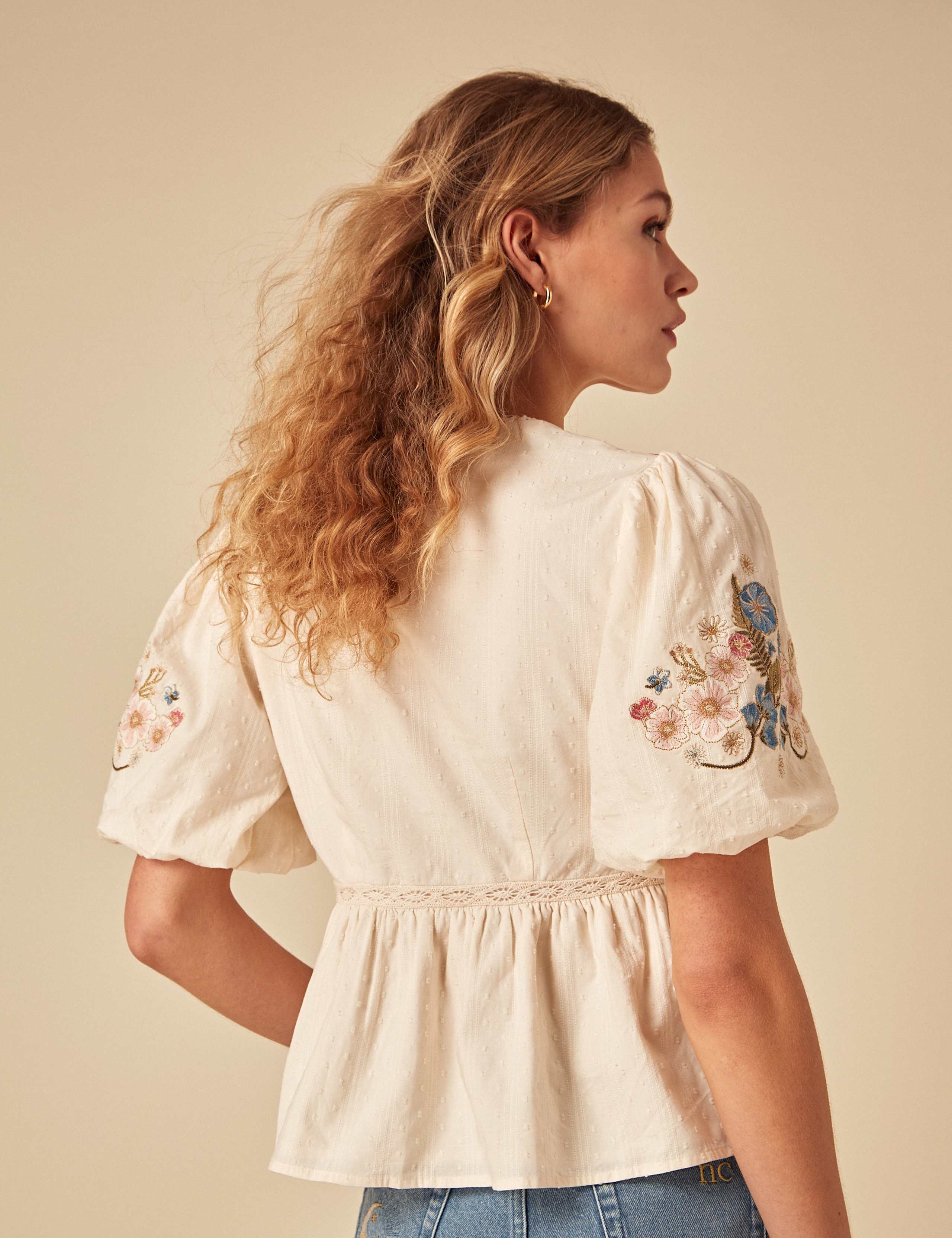 Pure Cotton Embroidered Top 2 of 4