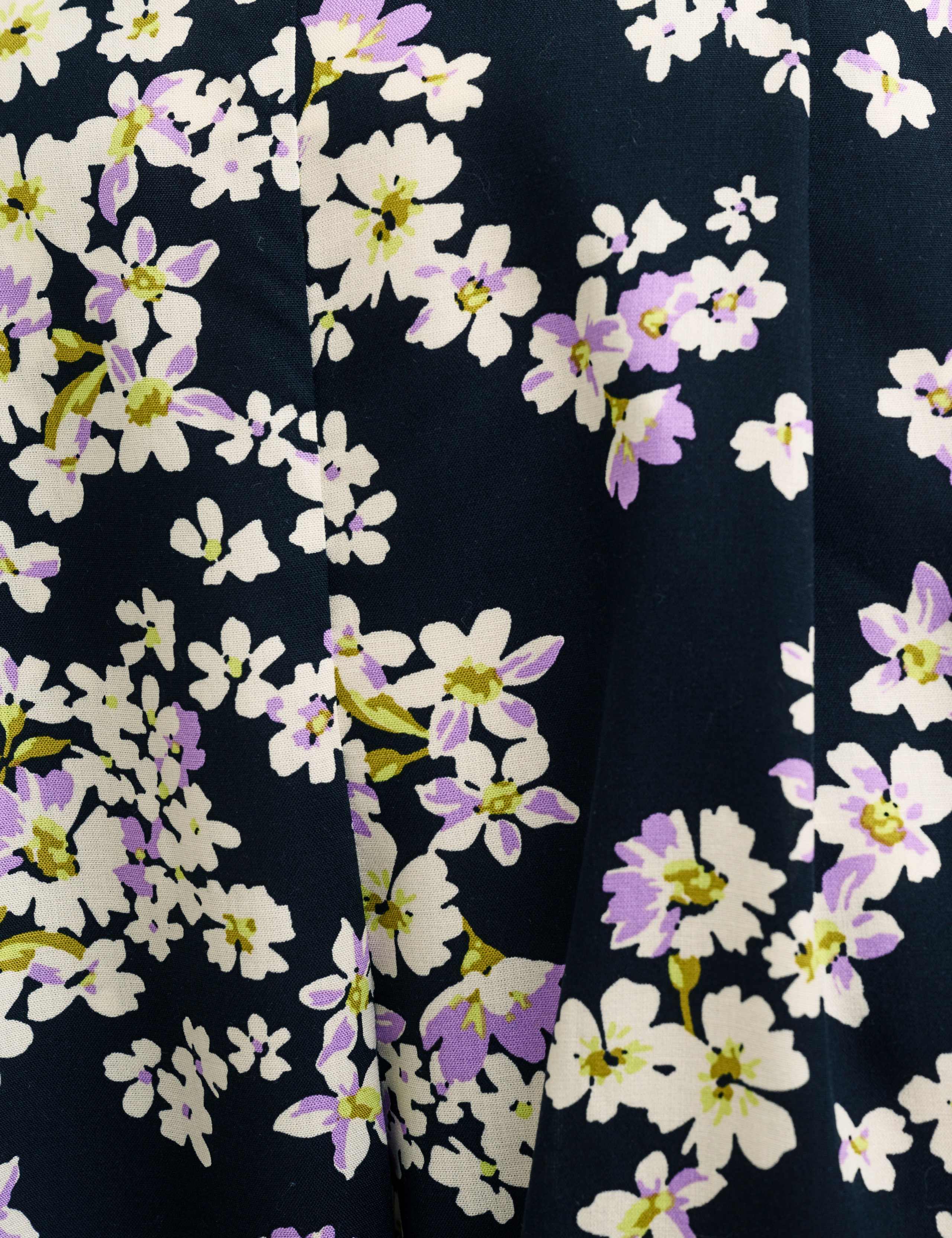 Floral Pleat Front Wide Leg Culottes 5 of 5