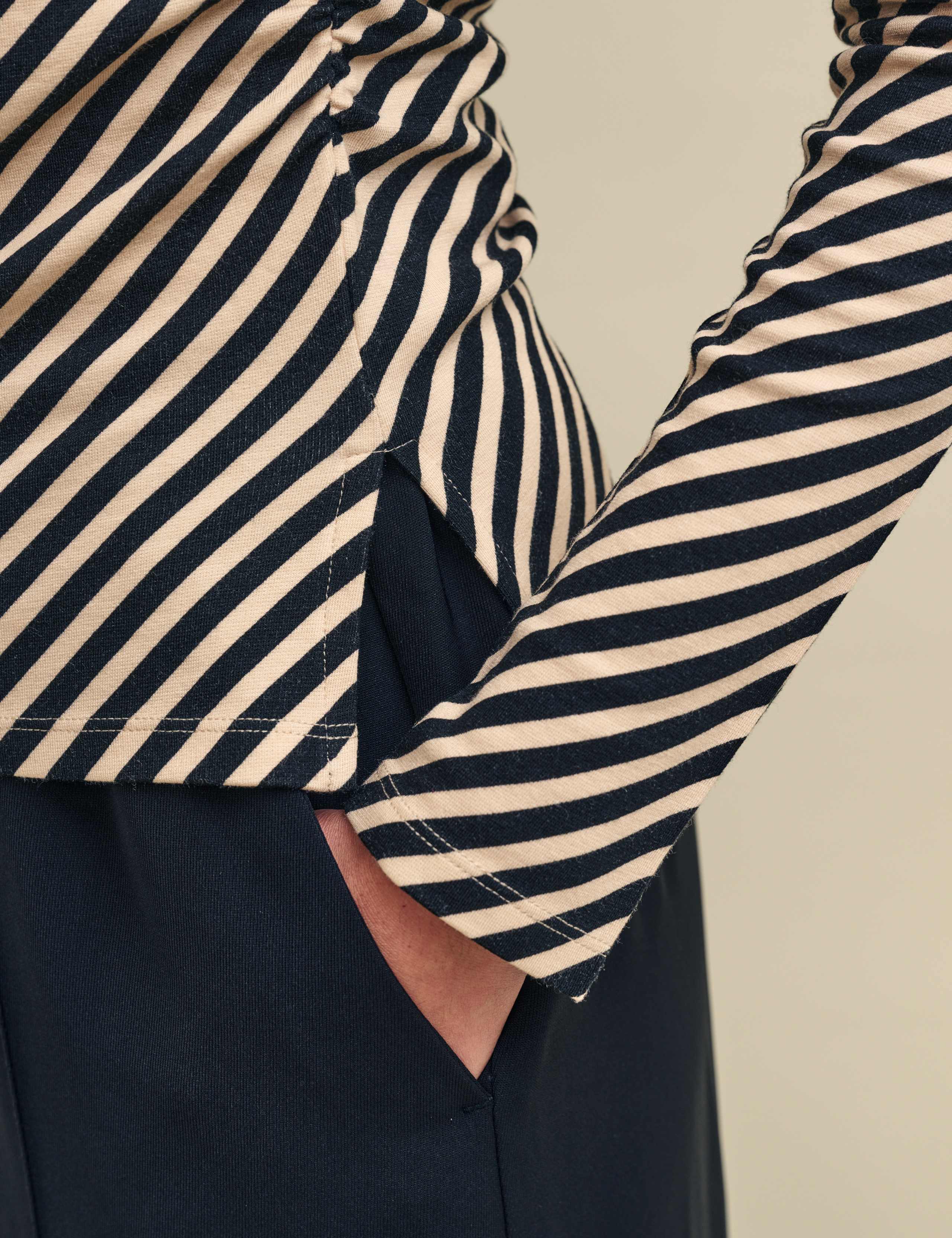 Striped Slash Neck Top 5 of 5