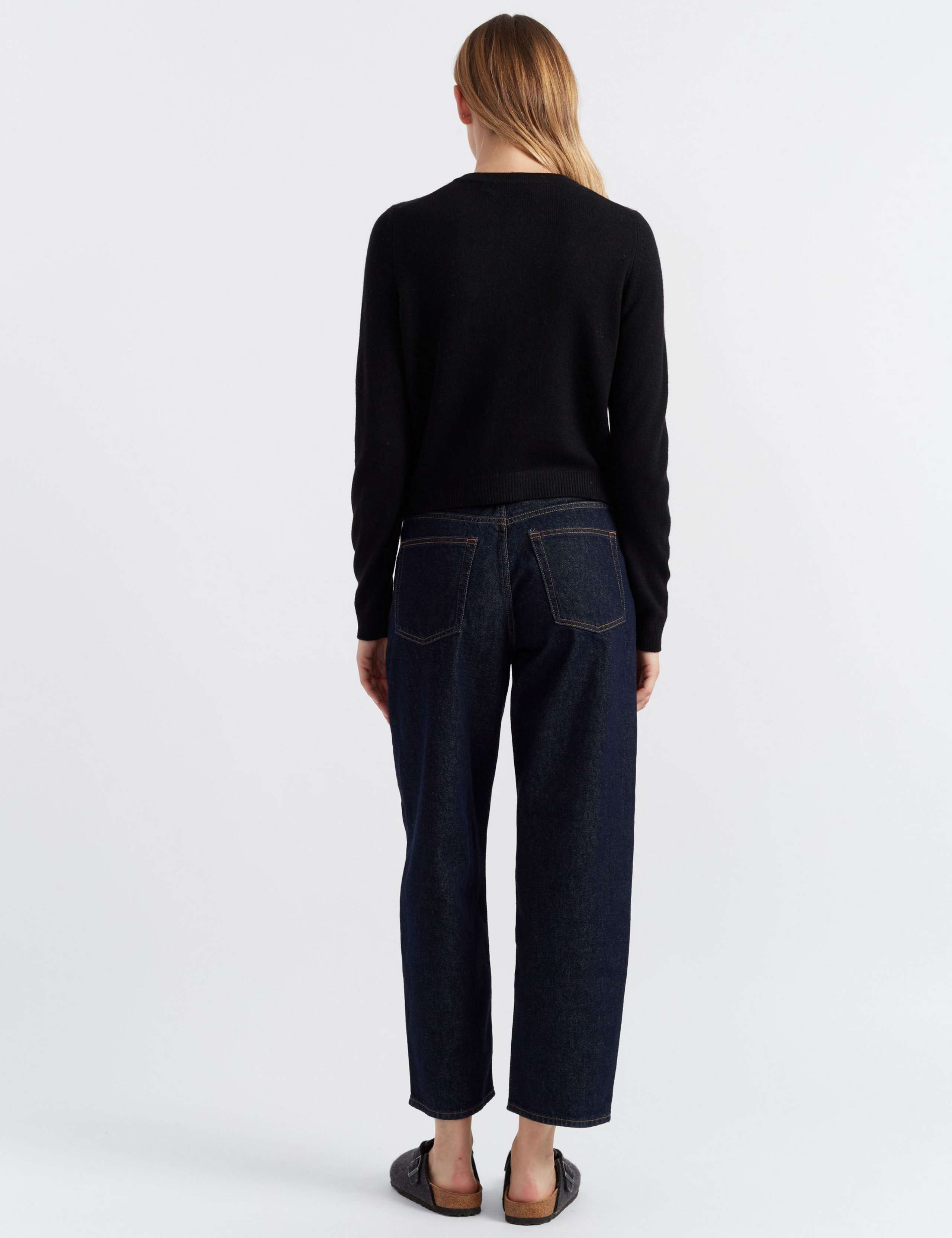 Pure Cashmere Button Front Slim Cropped Cardigan 2 of 2