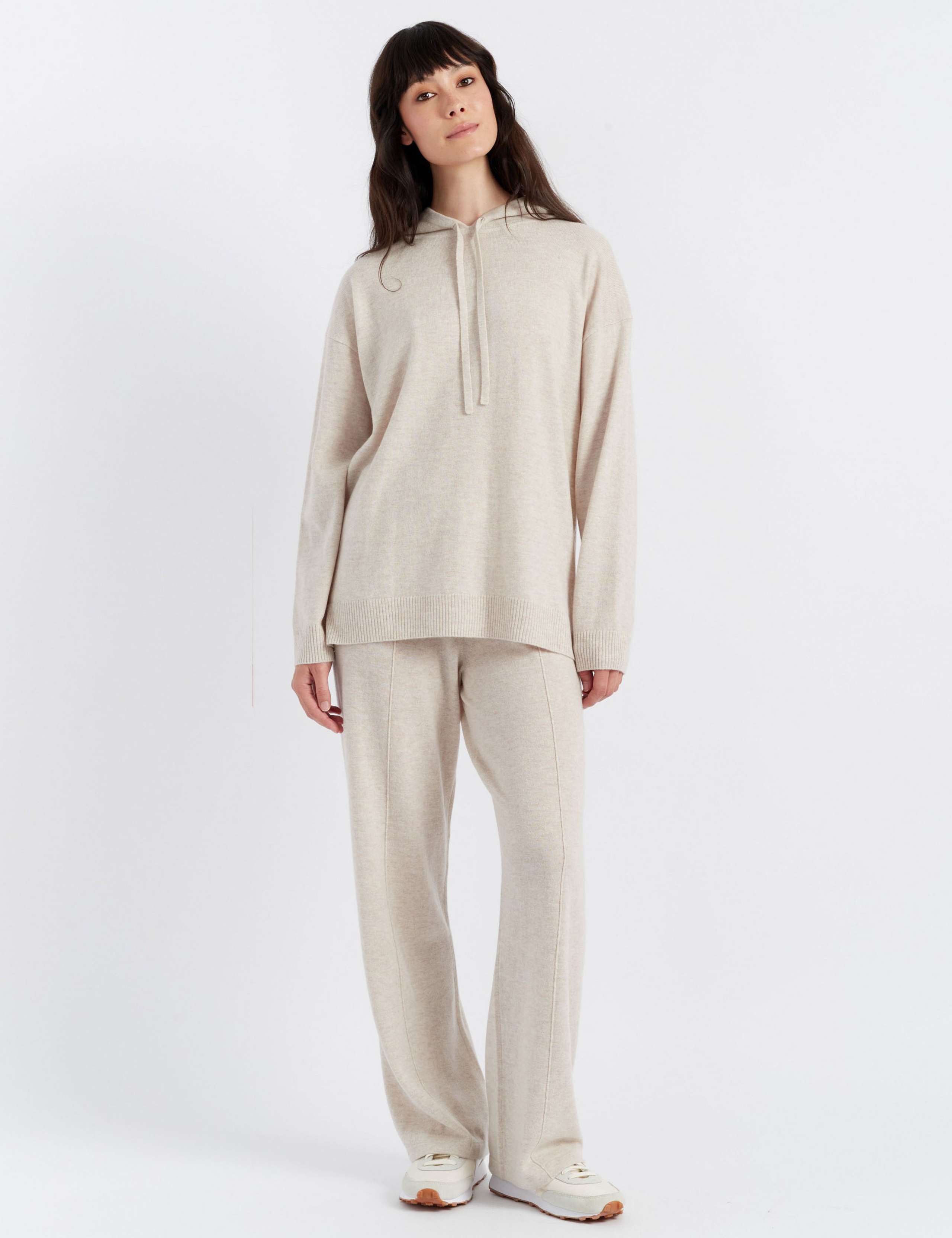 Wool Rich Relaxed Hoodie with Cashmere 1 of 2