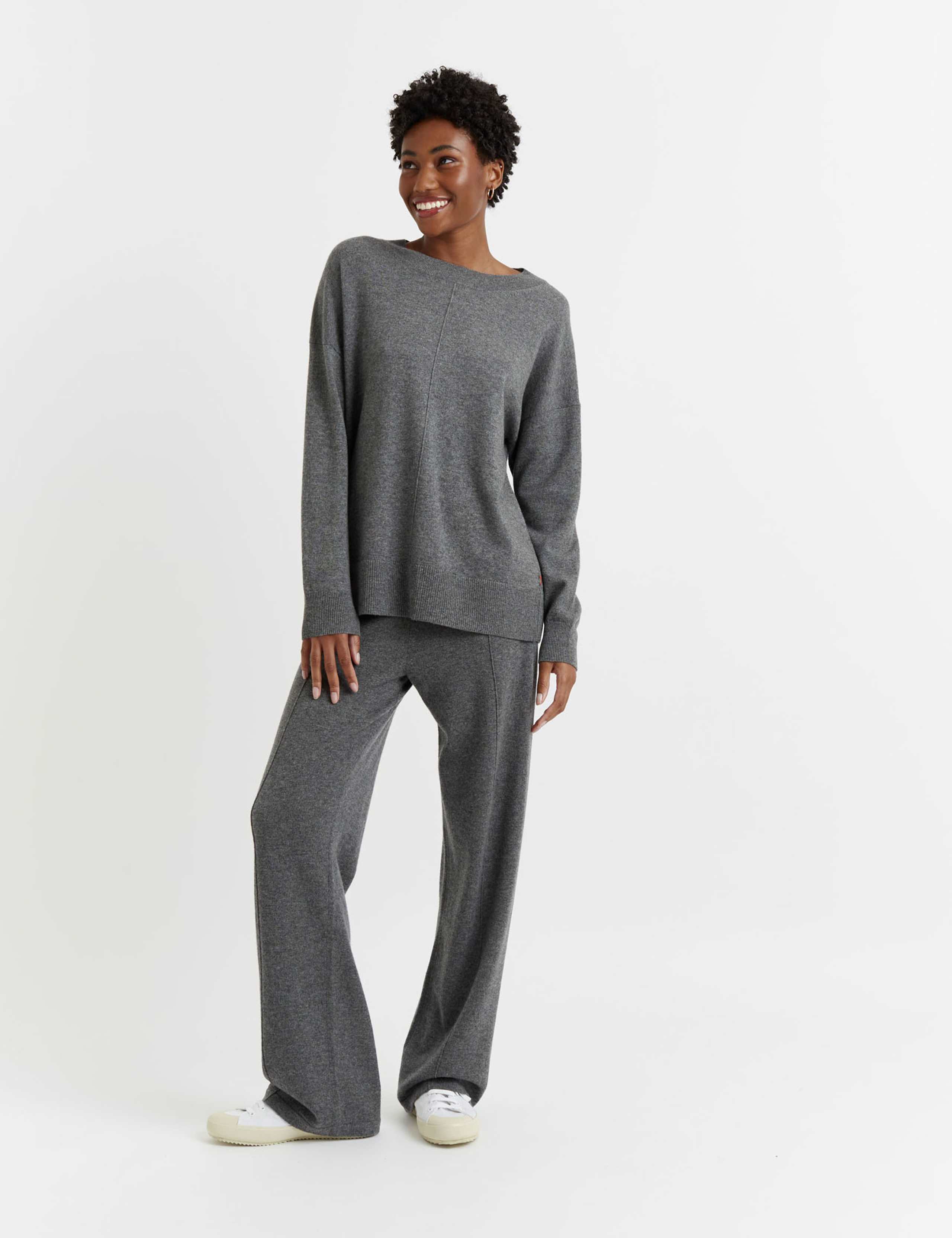 Wool Rich with Cashmere Relaxed Jumper 1 of 4