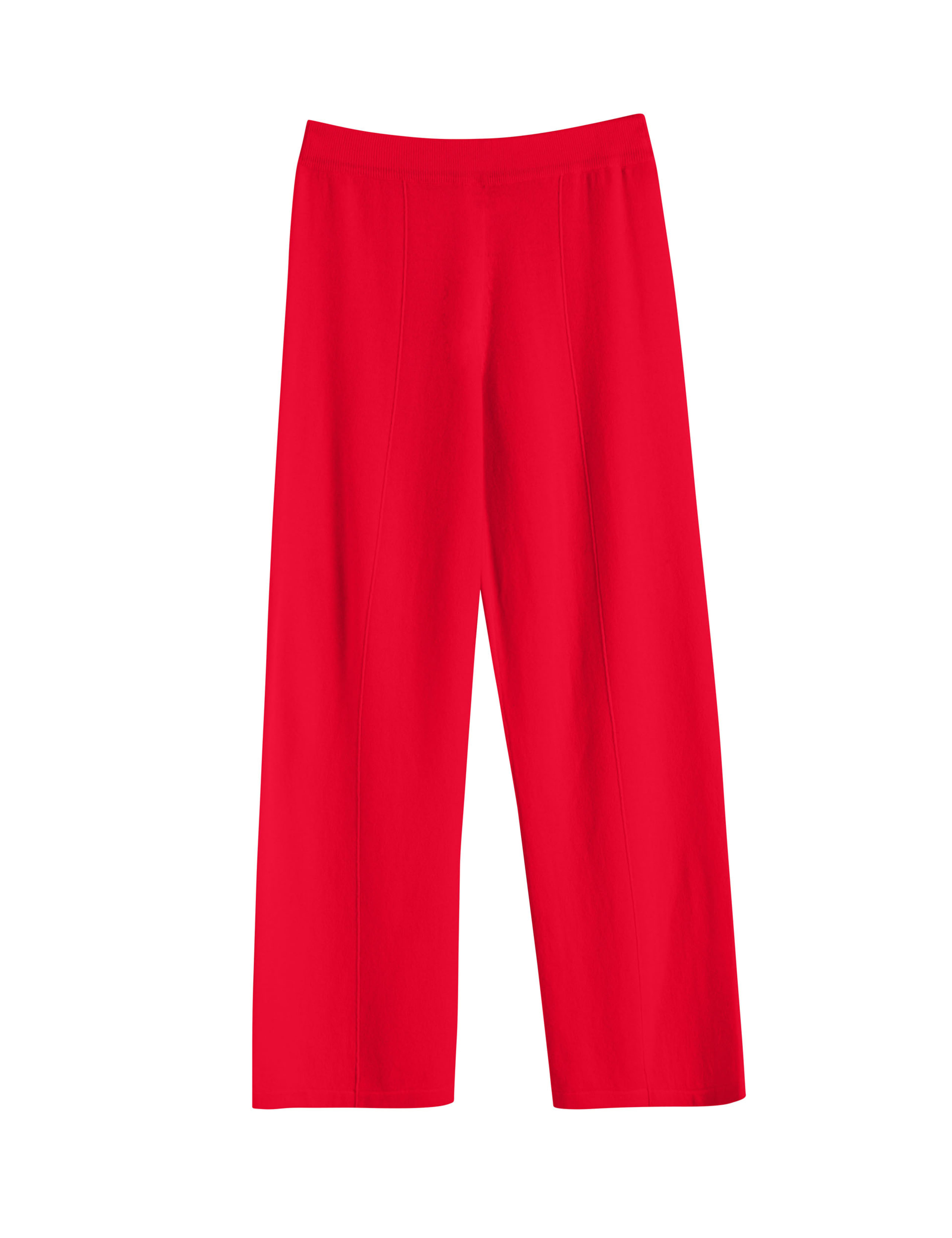 Wool Rich Wide Leg Relaxed Joggers with Cashmere 2 of 3