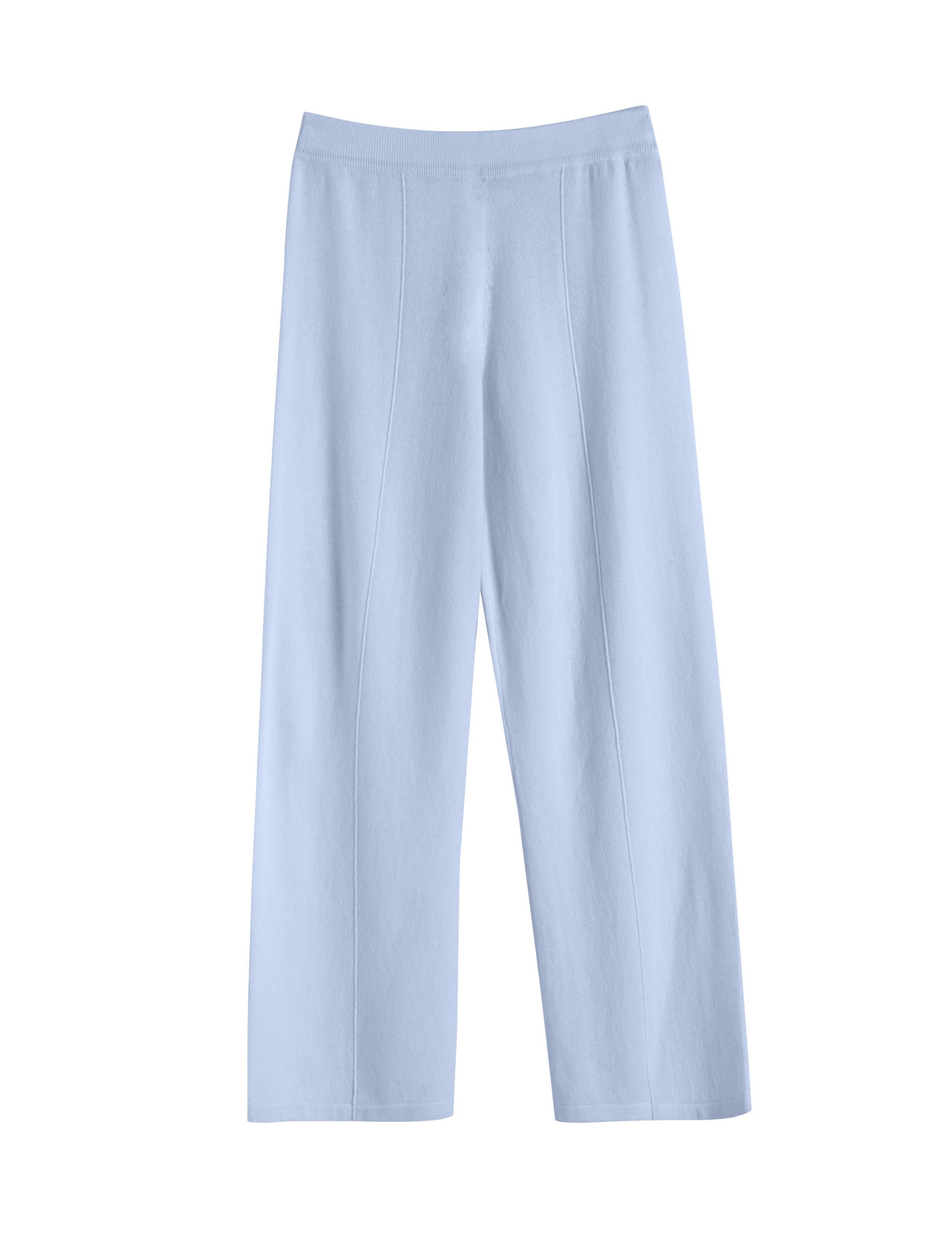 Wool Rich Wide Leg Relaxed Joggers with Cashmere 2 of 3