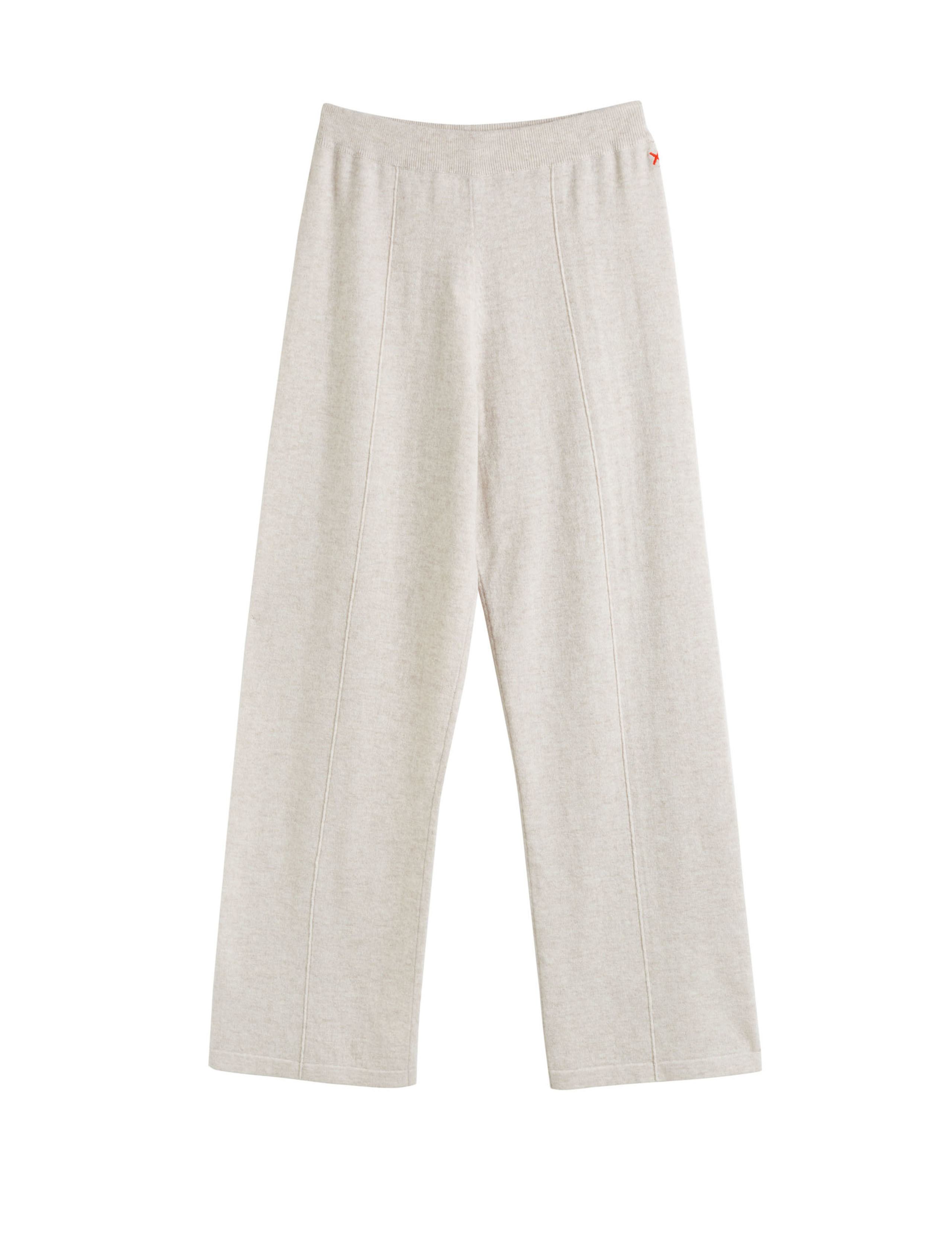 Wool Rich Wide Leg Relaxed Joggers with Cashmere 2 of 3