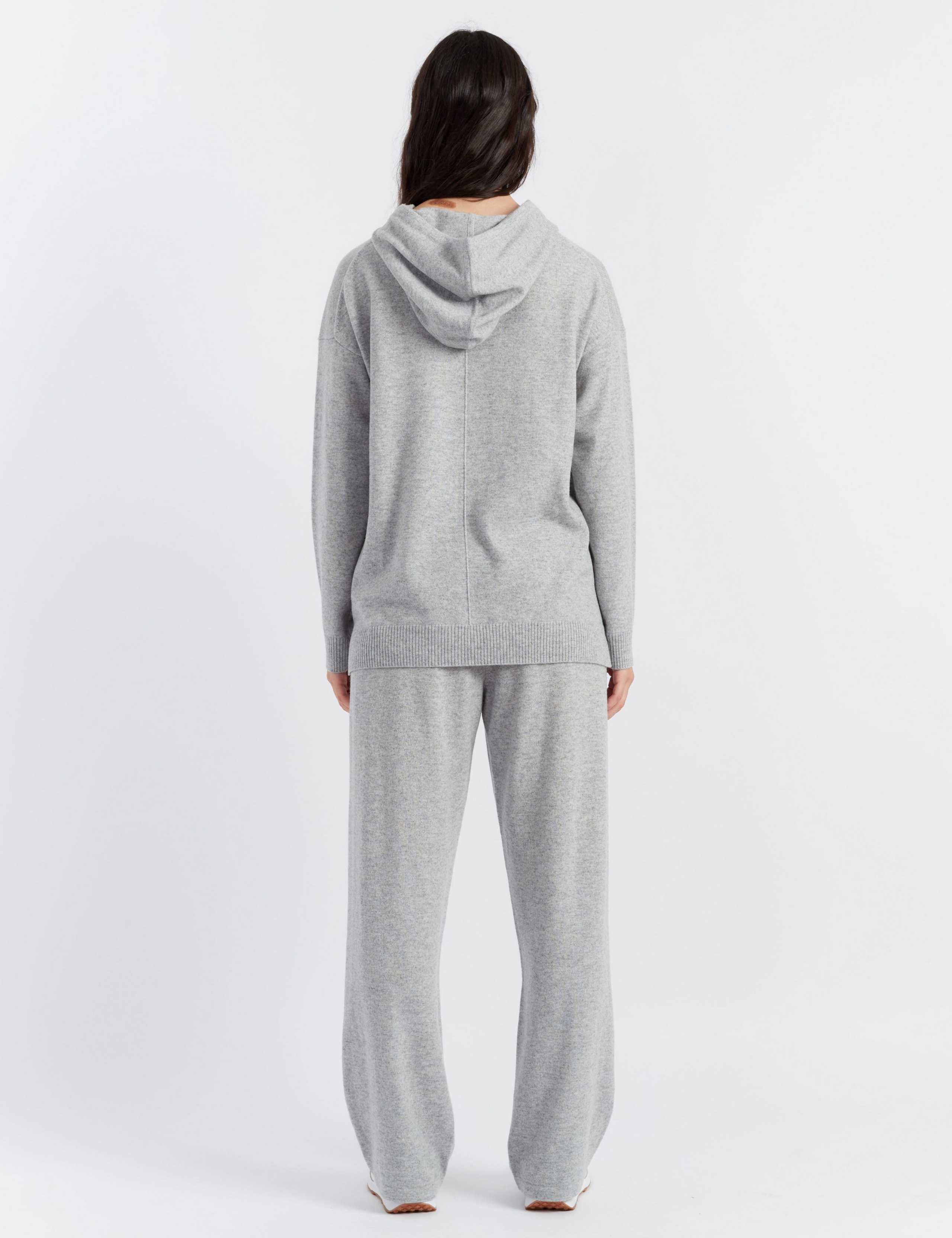 Wool Rich Wide Leg Relaxed Joggers with Cashmere 2 of 2