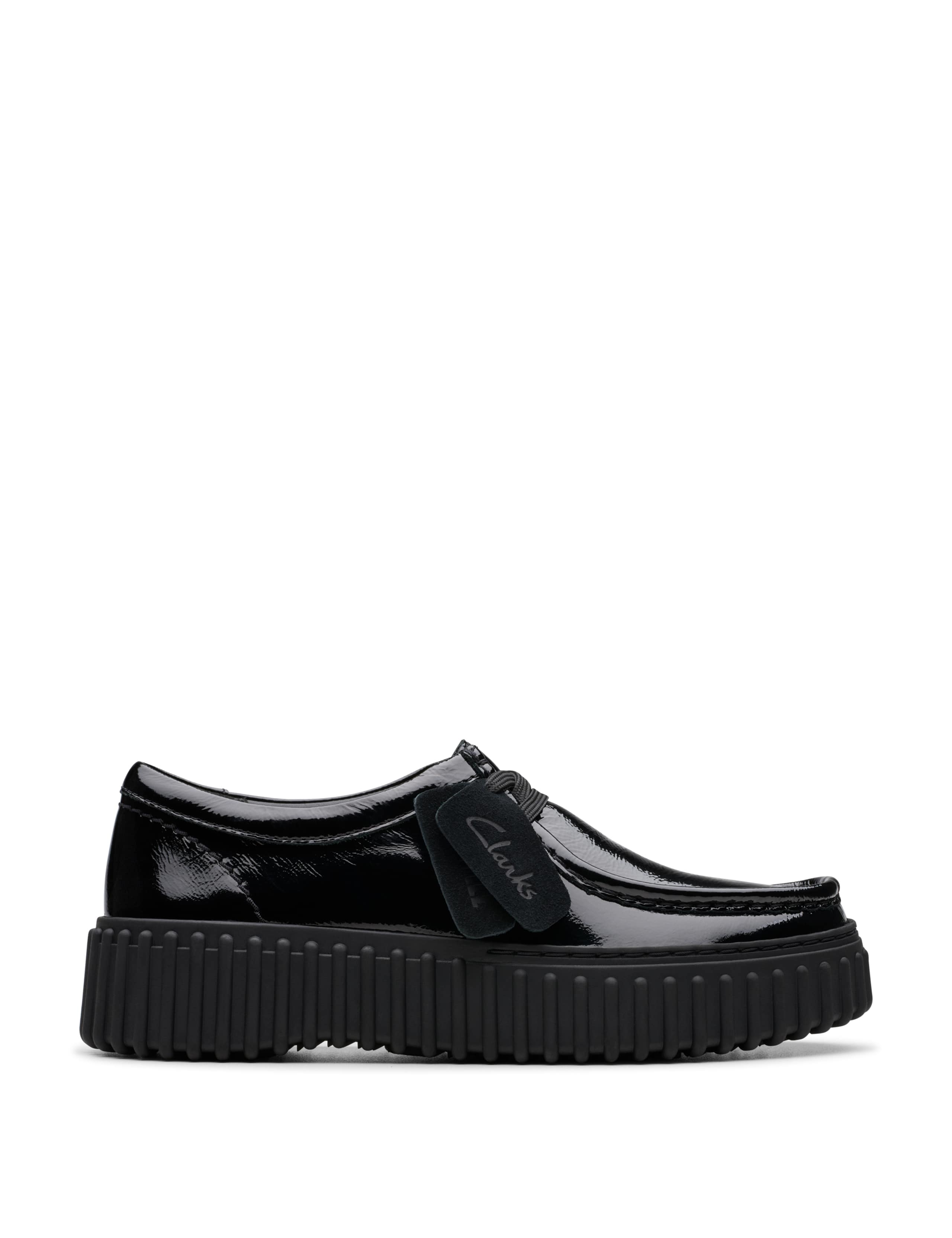 Leather Patent Flatform Loafers 1 of 7