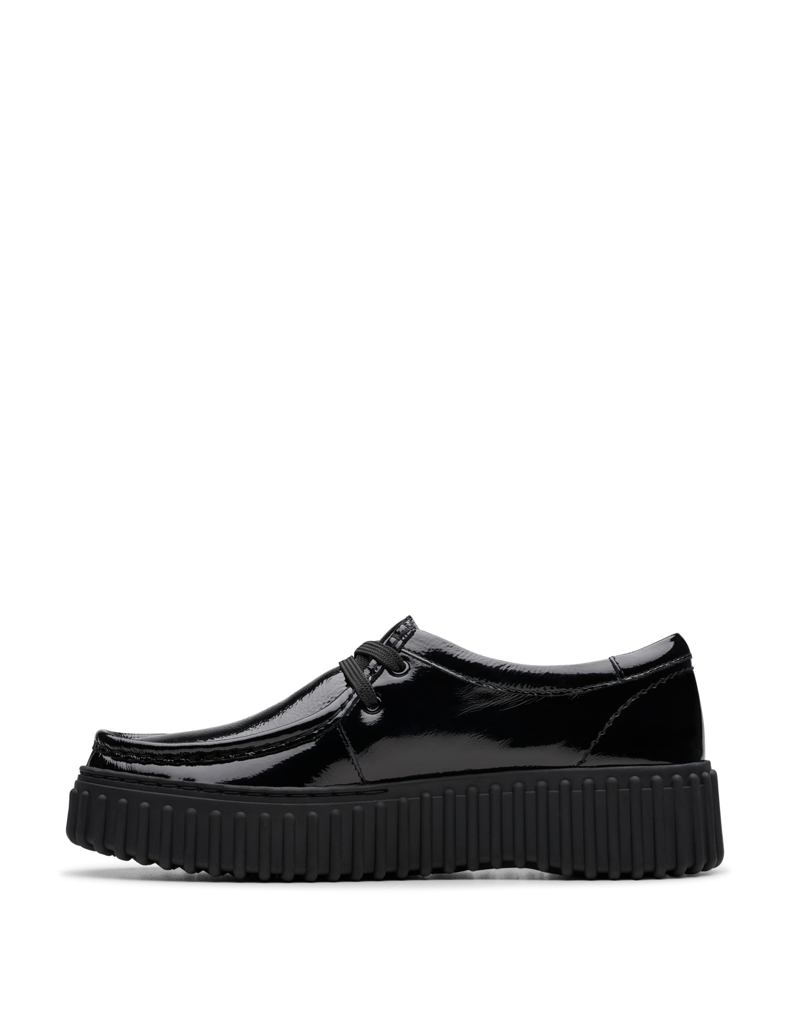 Leather Patent Flatform Loafers 3 of 7
