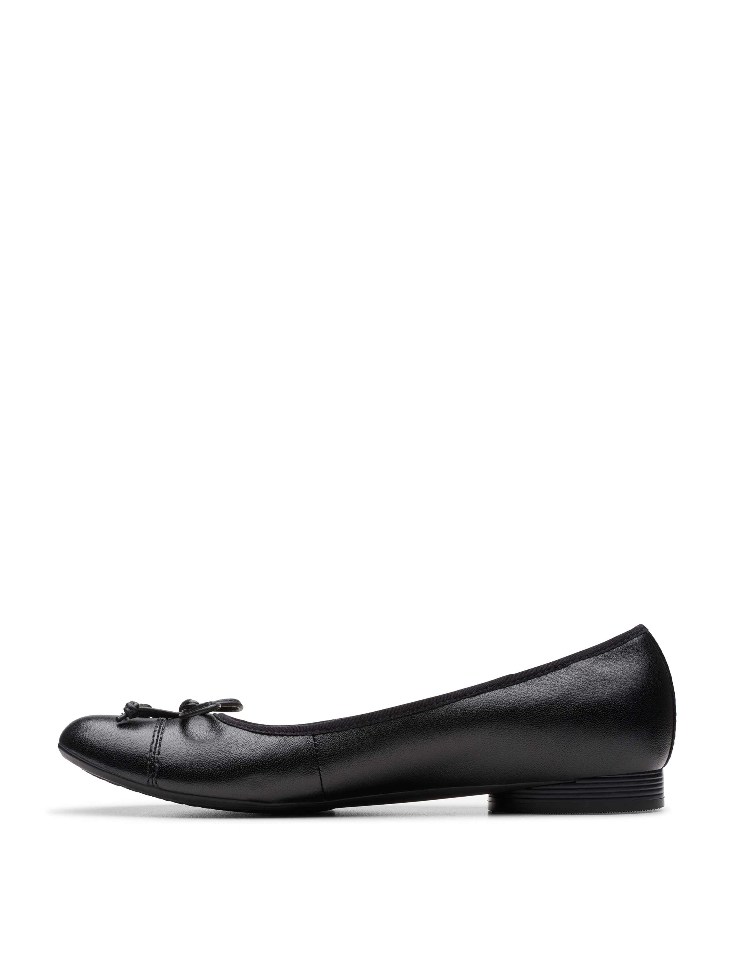 Leather Flat Ballet Pumps 4 of 8