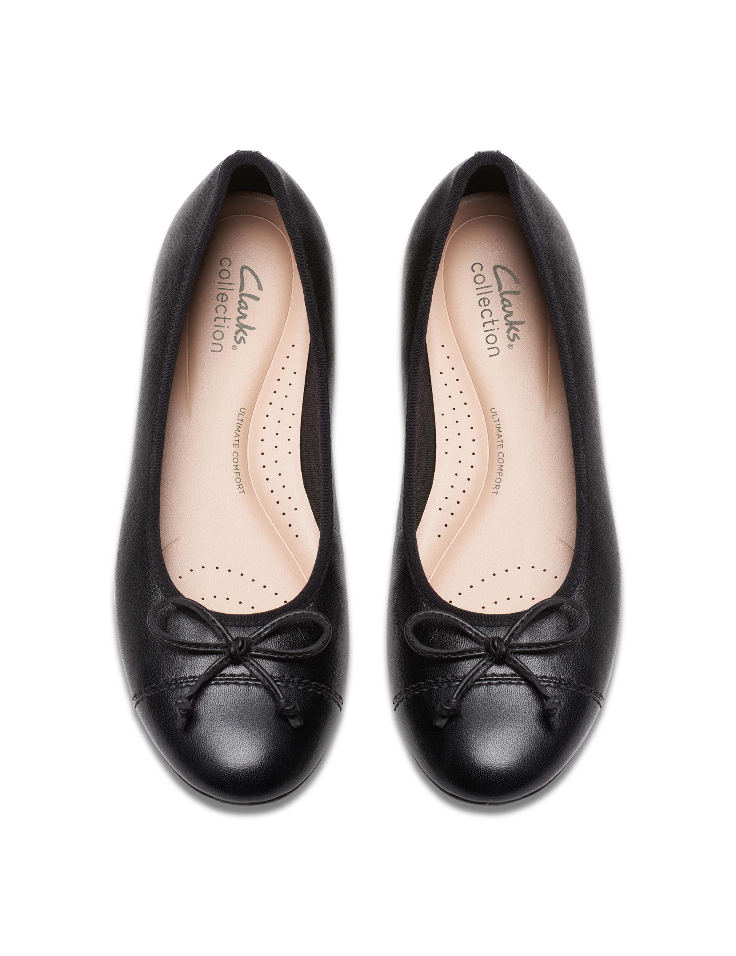 Leather Flat Ballet Pumps 6 of 8