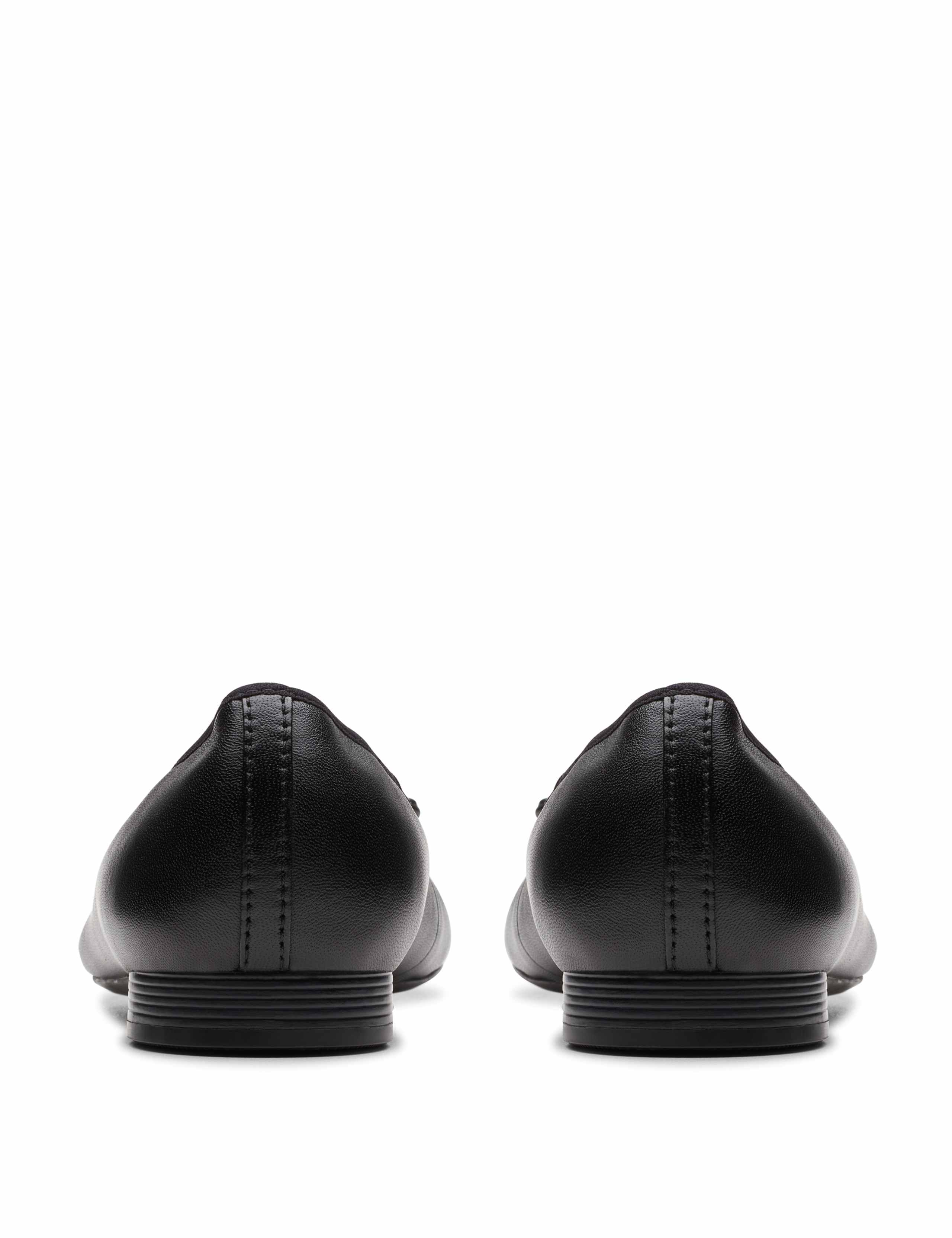 Leather Flat Ballet Pumps 7 of 8