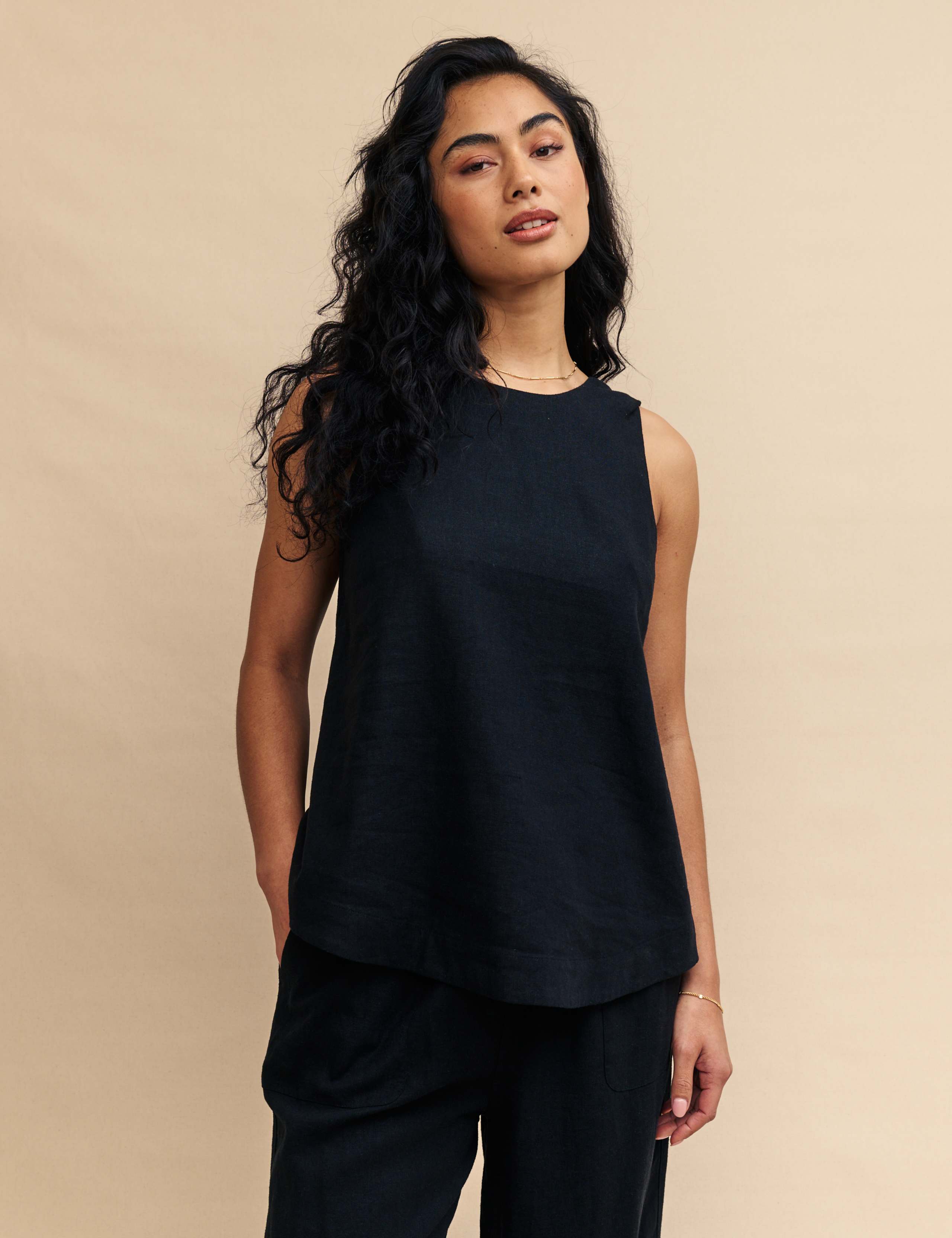 Linen Rich Shell Top 1 of 5