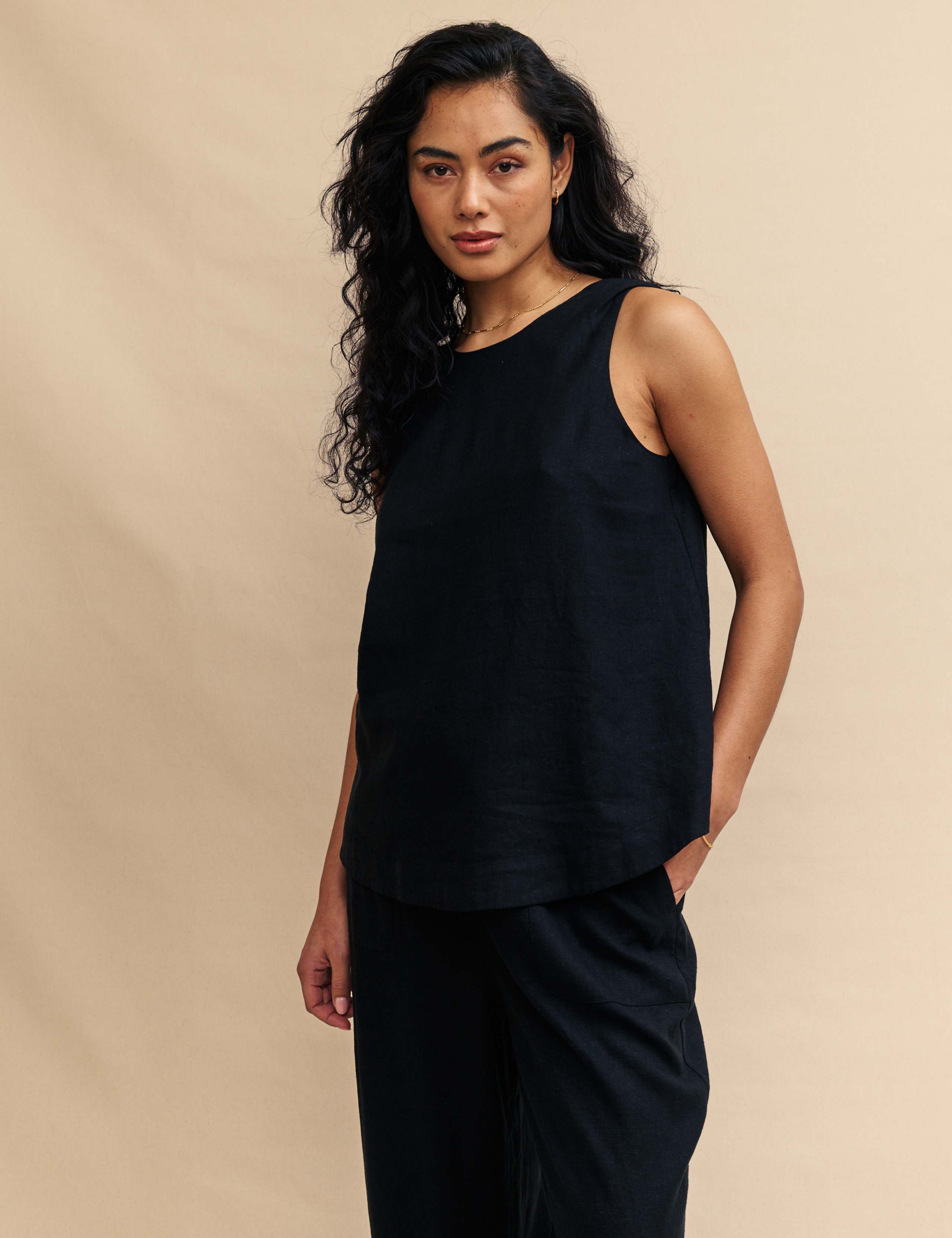 Linen Rich Shell Top 4 of 5