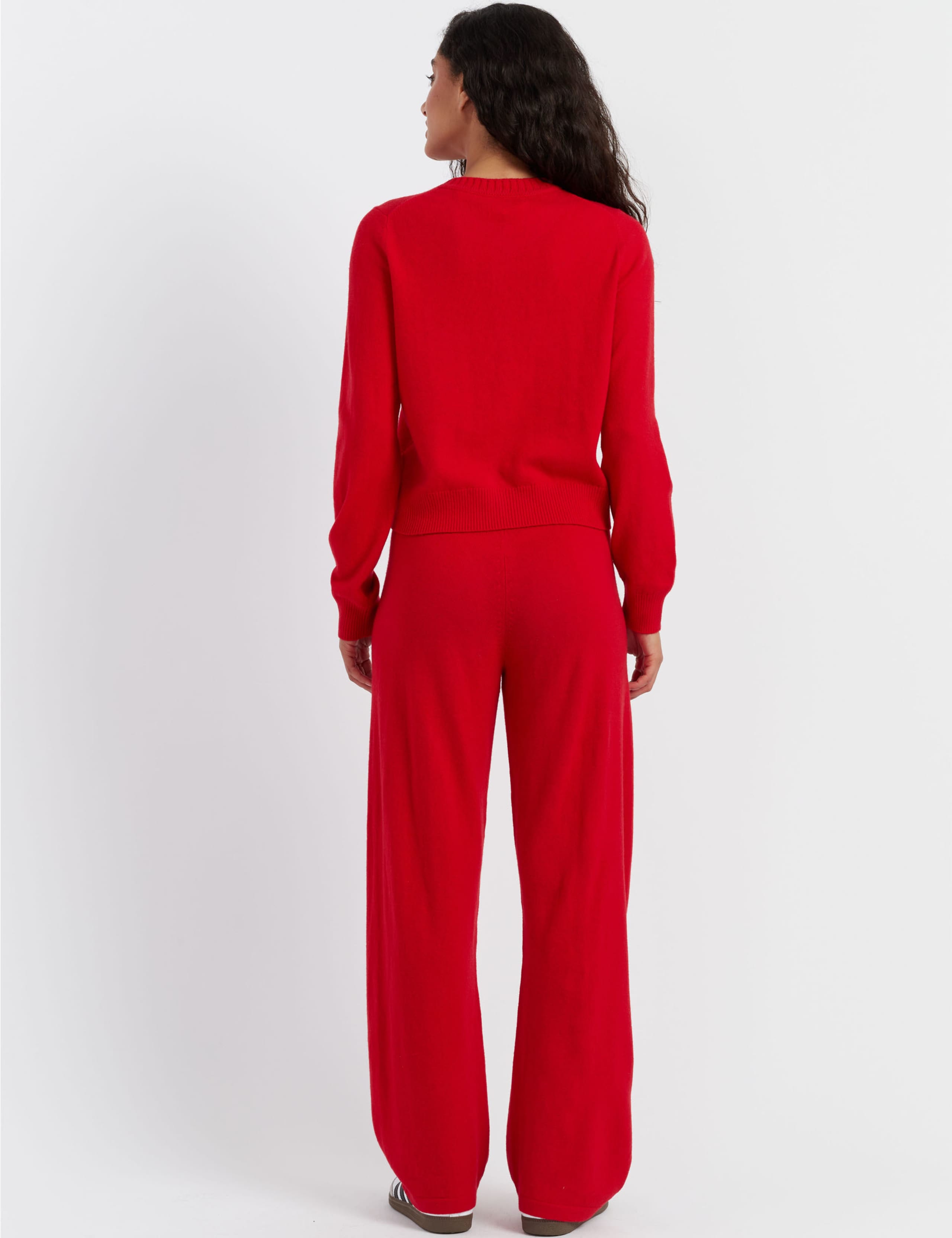 Wool Rich Crew Neck Cardigan with Cashmere 3 of 3