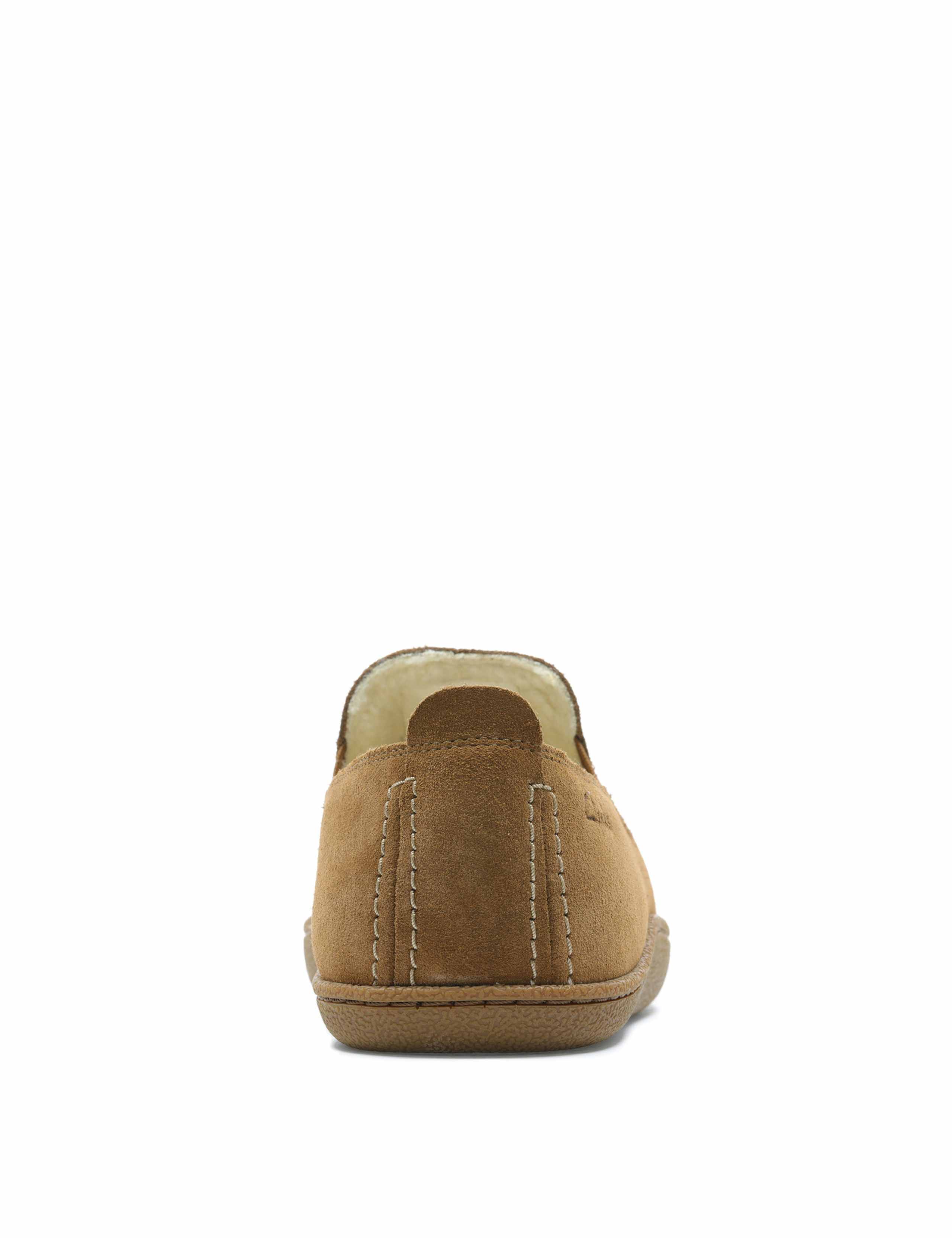Suede Faux Fur Lined Moccasin Slippers 5 of 7
