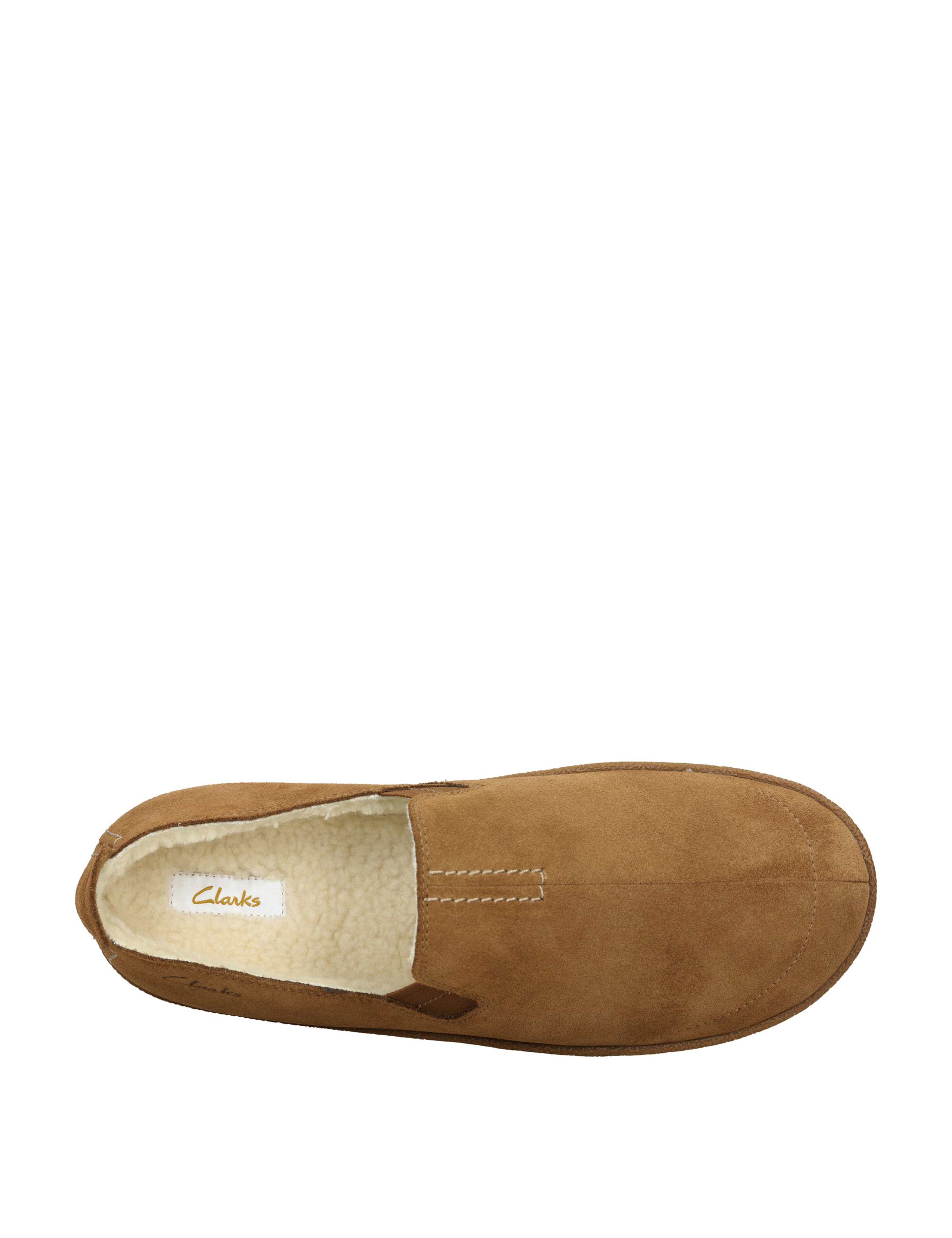 Suede Faux Fur Lined Moccasin Slippers 6 of 7