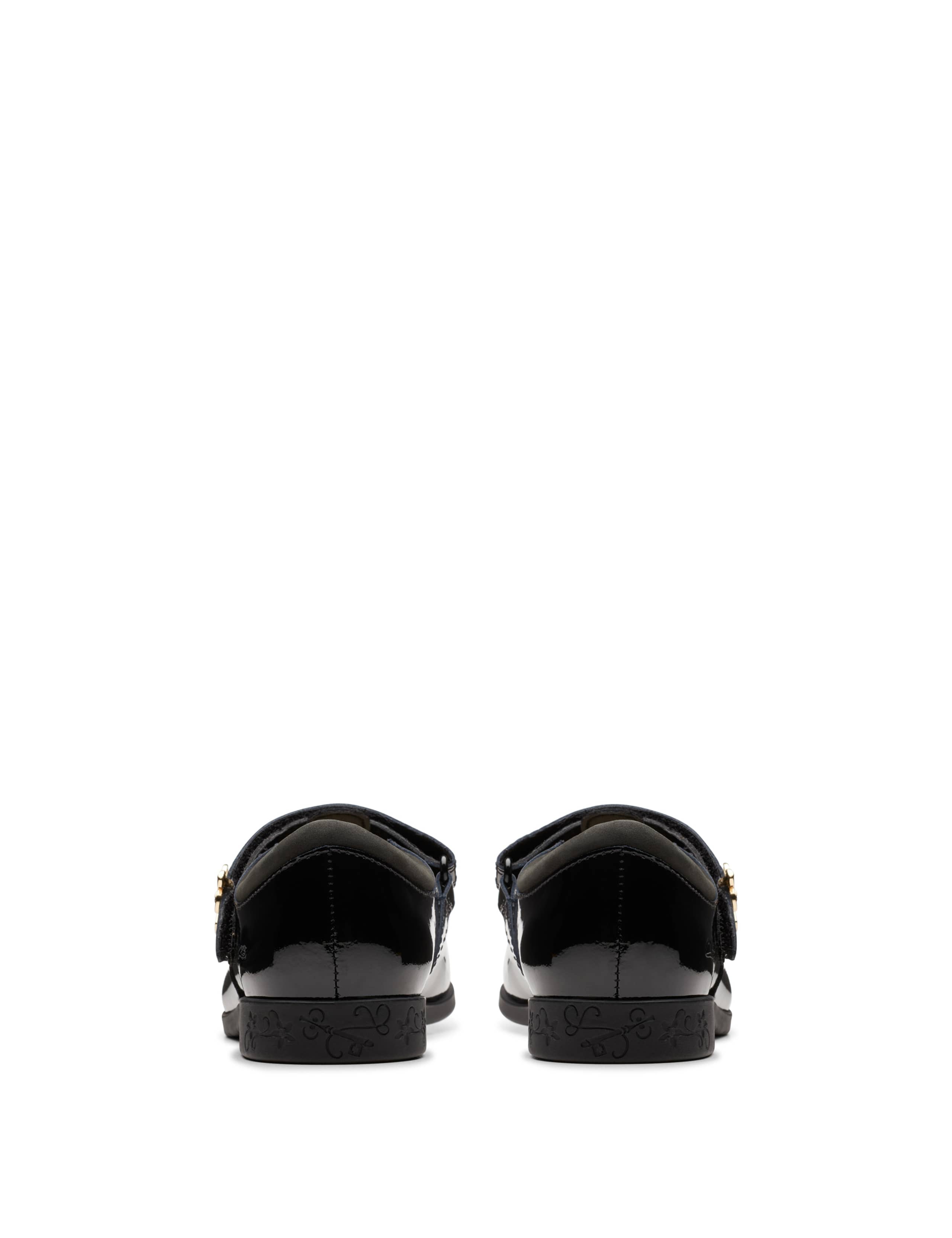 Kids' Patent Leather Riptape School Shoes (7 Small - 2.5 Large) 6 of 8