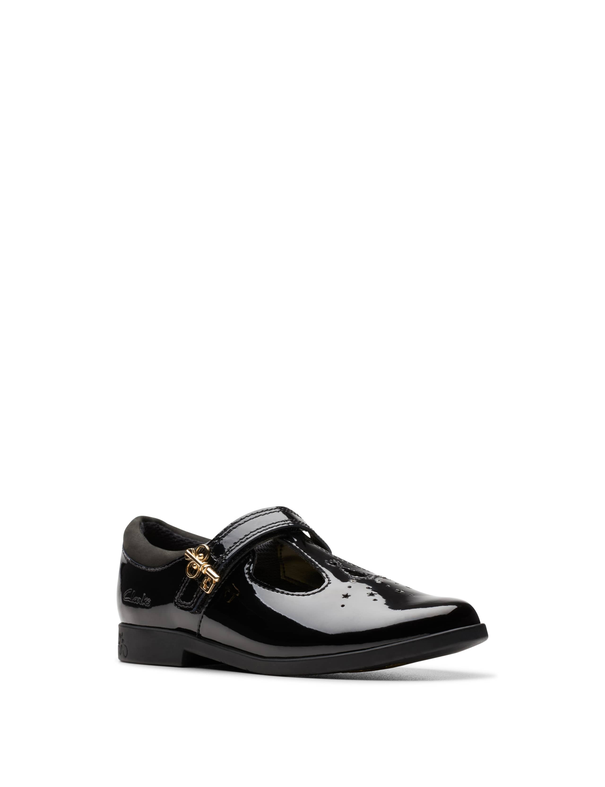 Kids' Patent Leather Riptape School Shoes (7 Small - 2.5 Large) 7 of 8