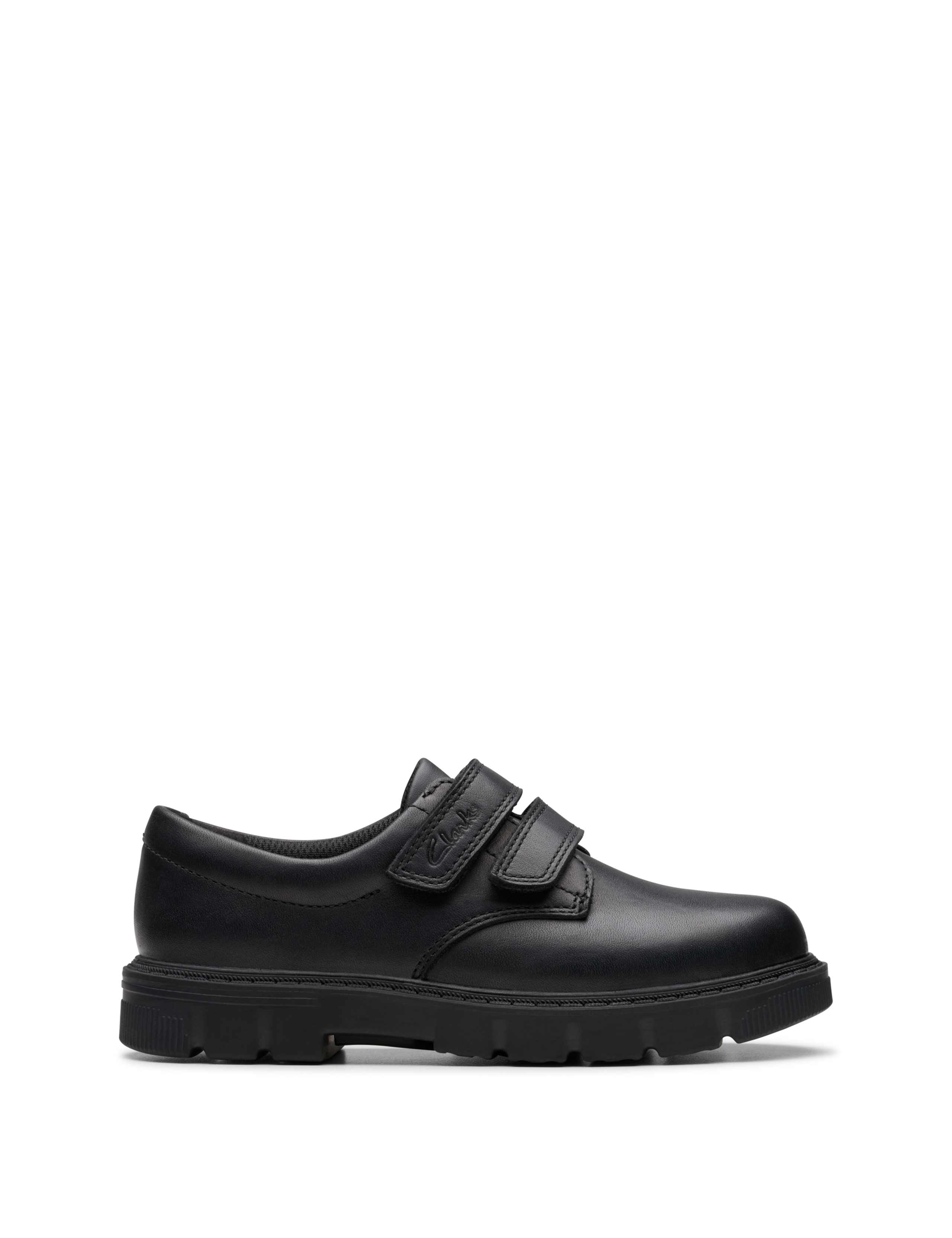 Kids' Leather Riptape School Shoes (10 Small - 2.5 Large) 1 of 7