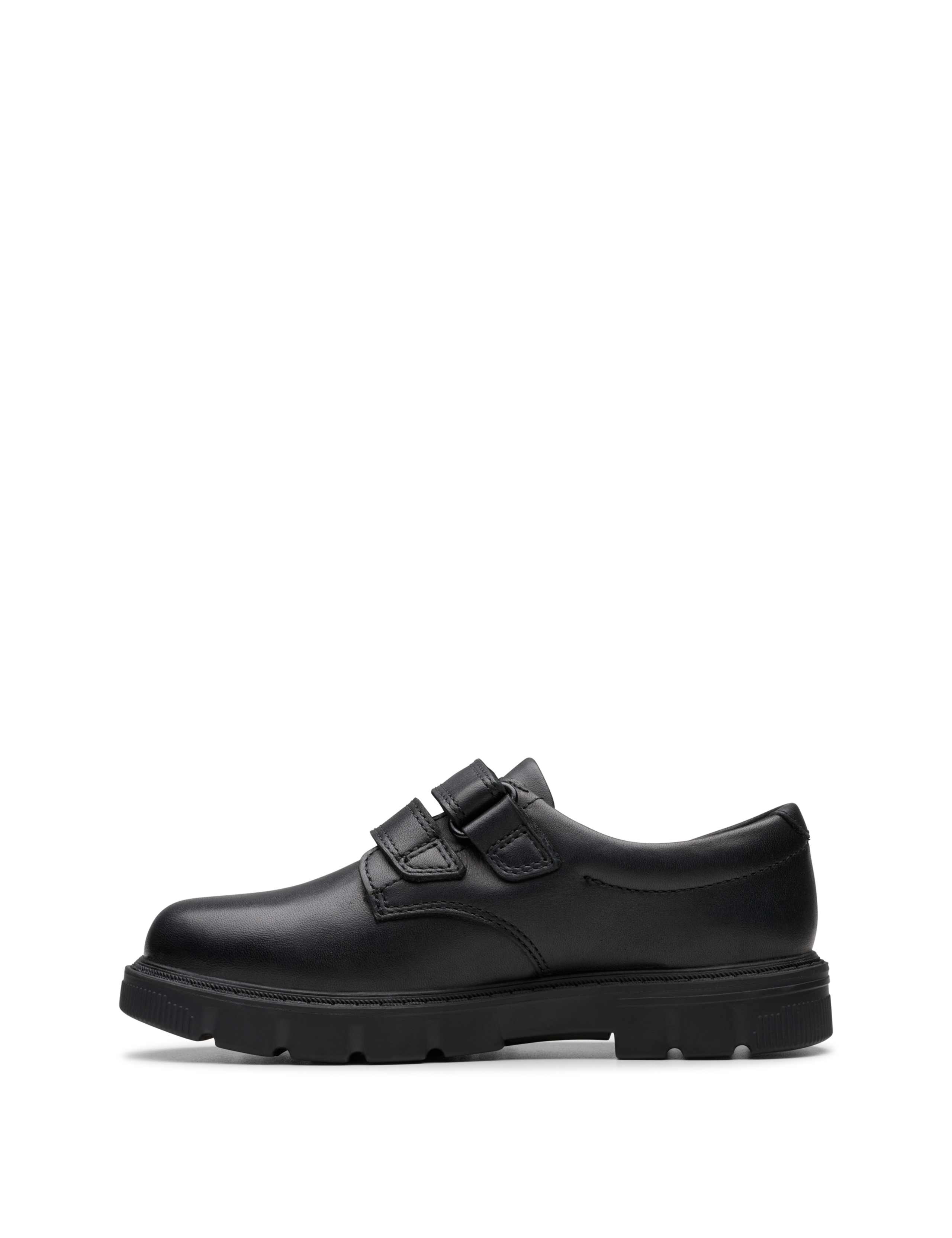 Kids' Leather Riptape School Shoes (10 Small - 2.5 Large) 3 of 7