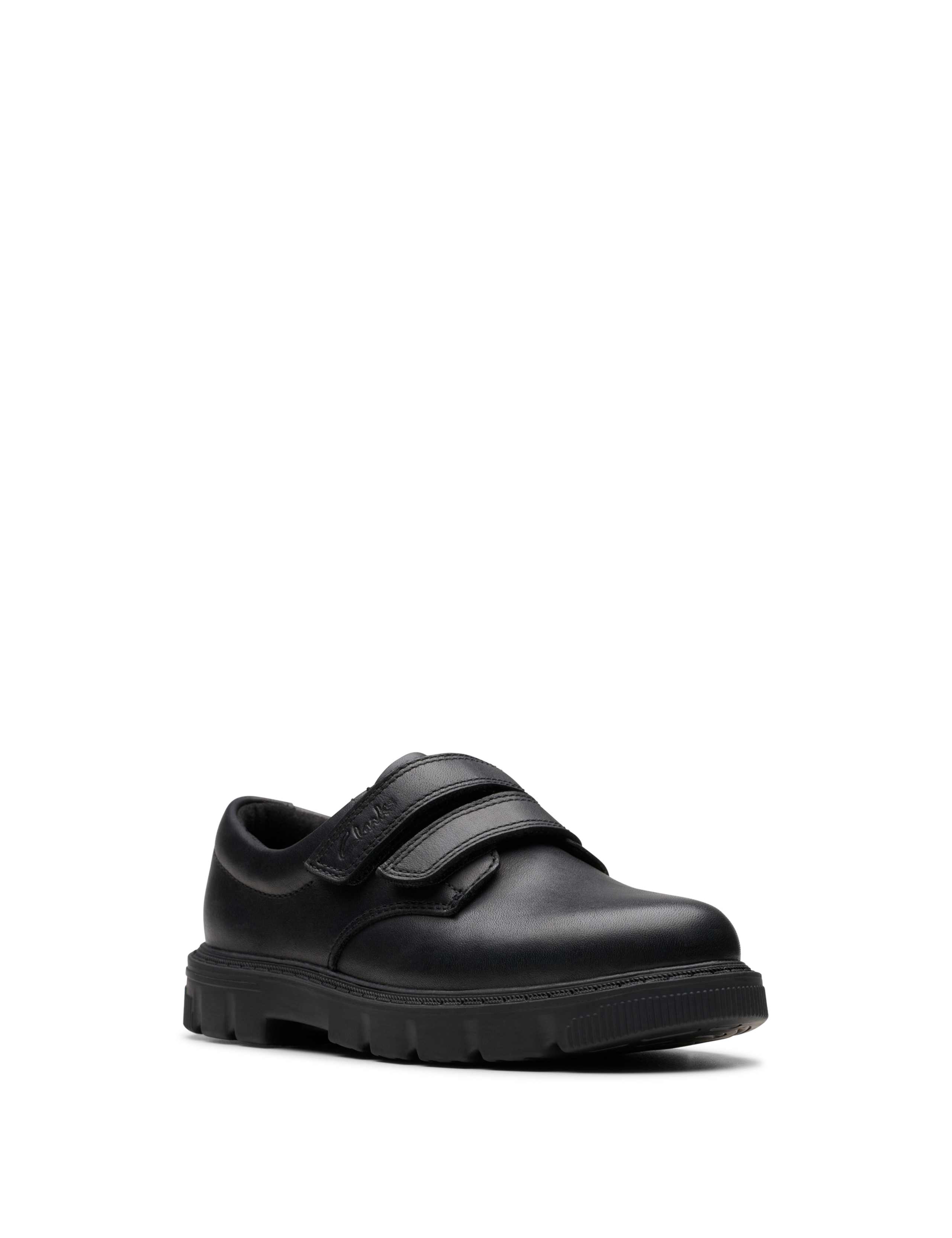 Kids' Leather Riptape School Shoes (10 Small - 2.5 Large) 7 of 7