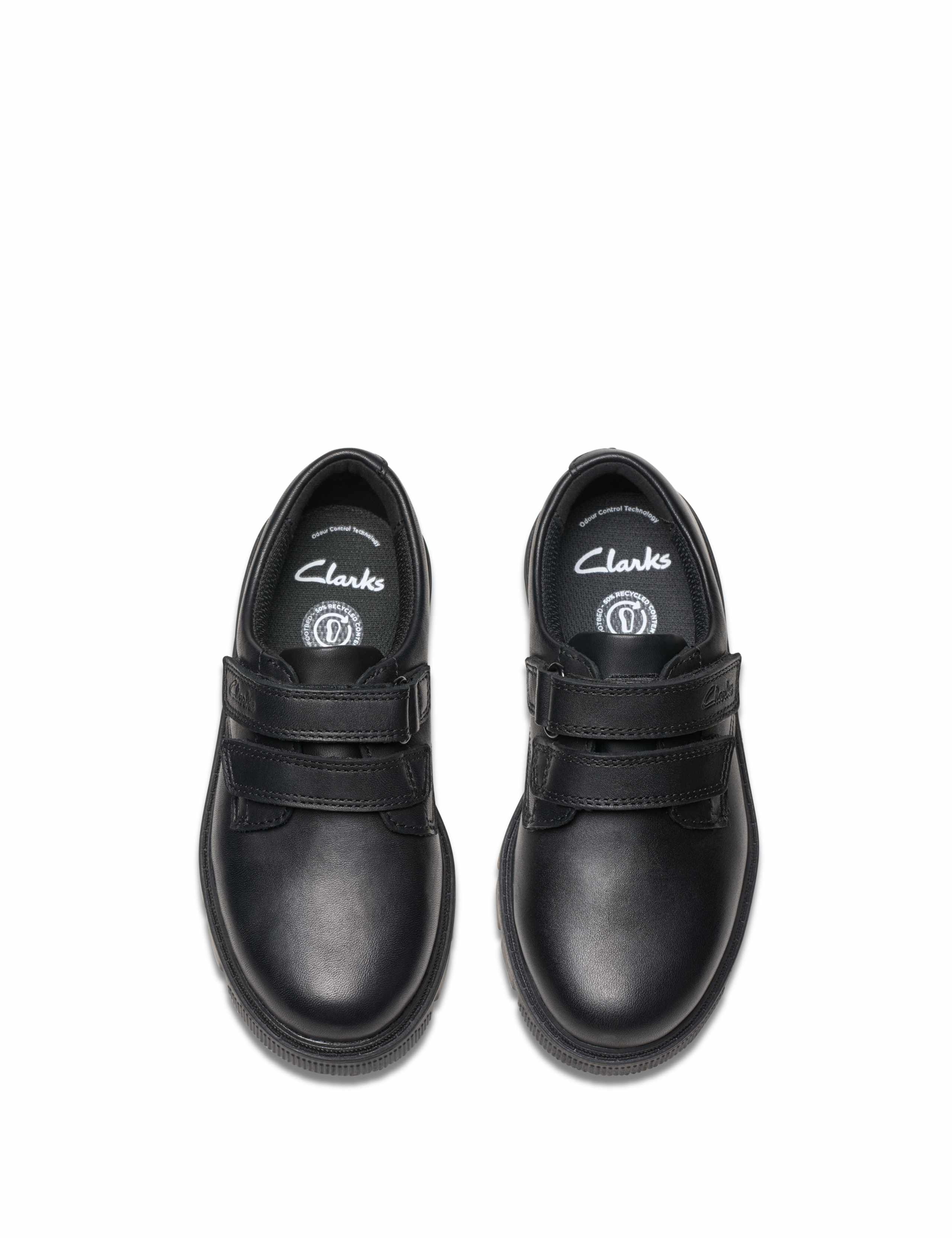 Kids' Leather Riptape School Shoes (10 Small - 2.5 Large) 2 of 7